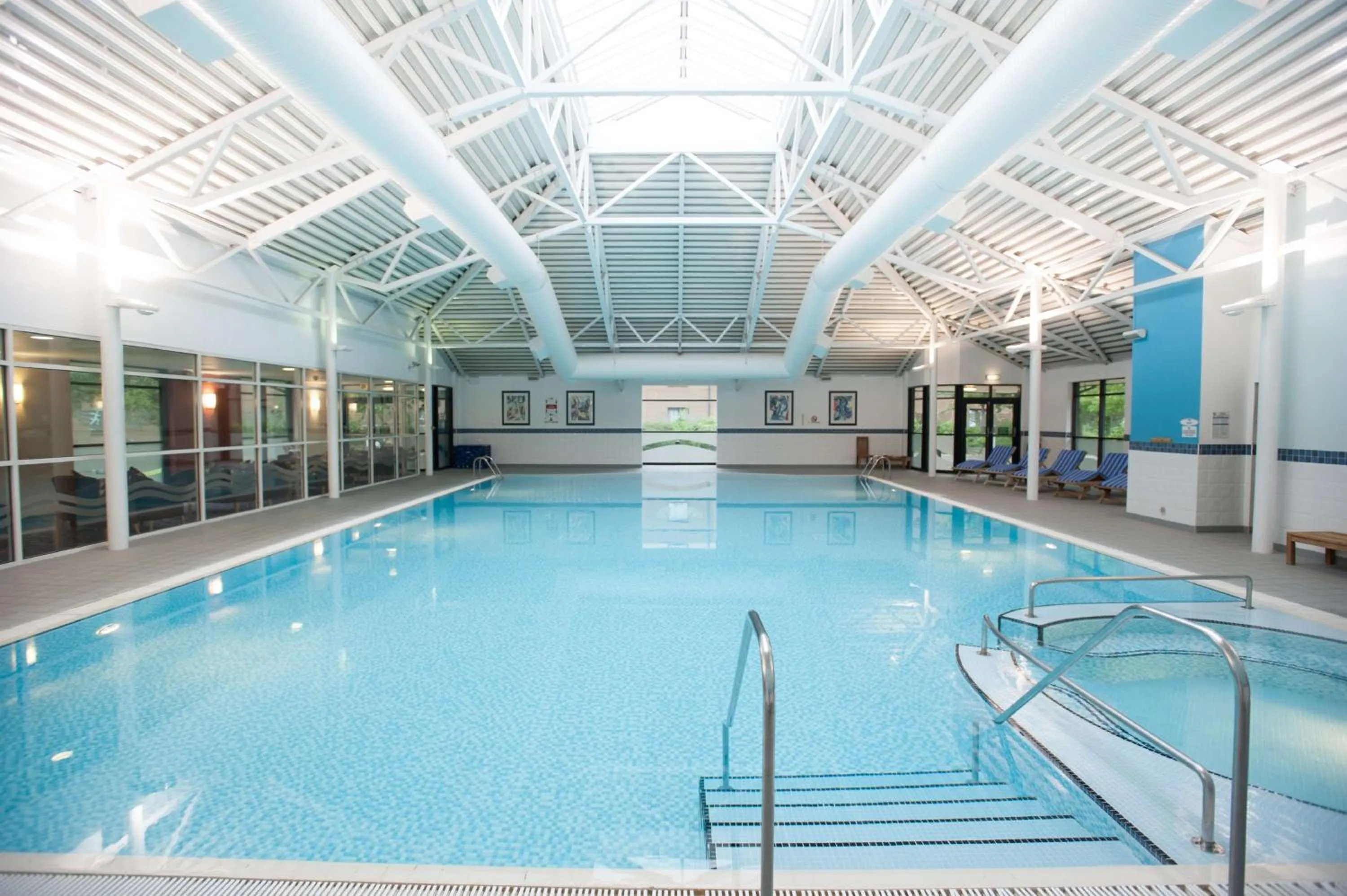 Pool view in DoubleTree by Hilton Edinburgh Airport