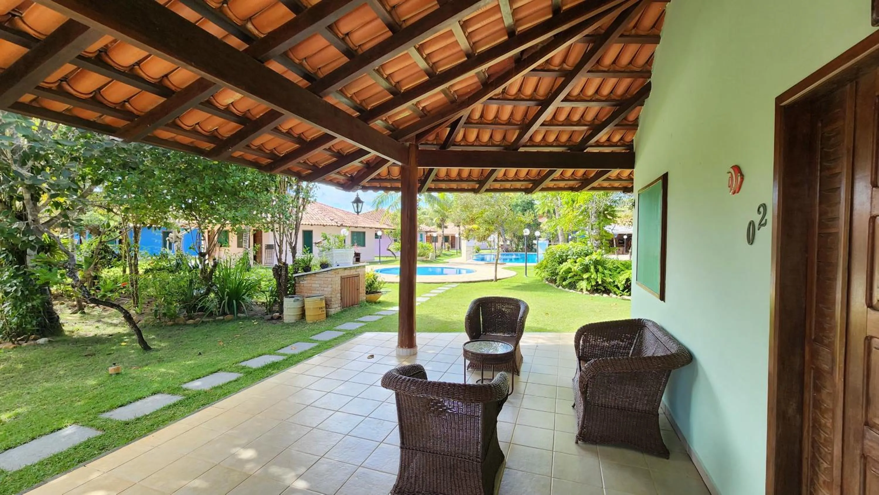 Patio in Hotel Residencial do Mirante