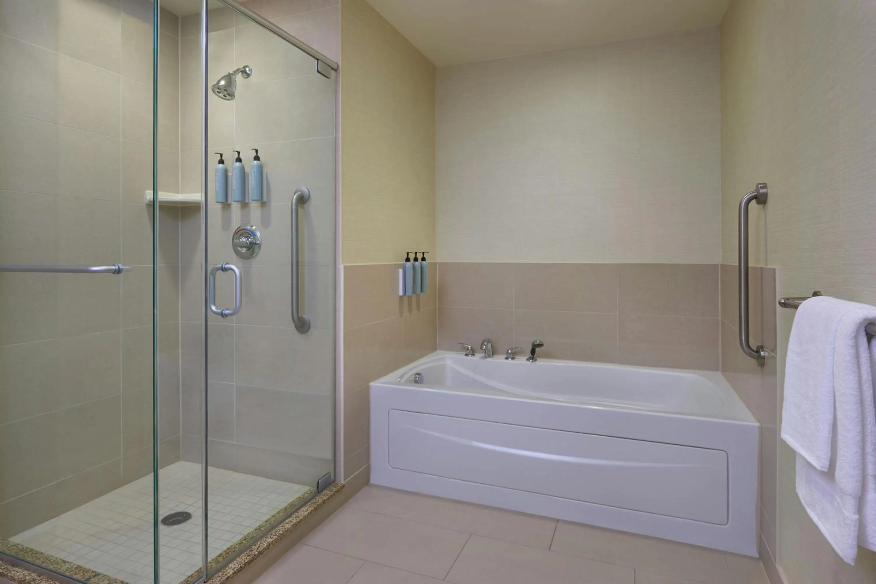 Bathroom in Courtyard by Marriott Calgary Airport