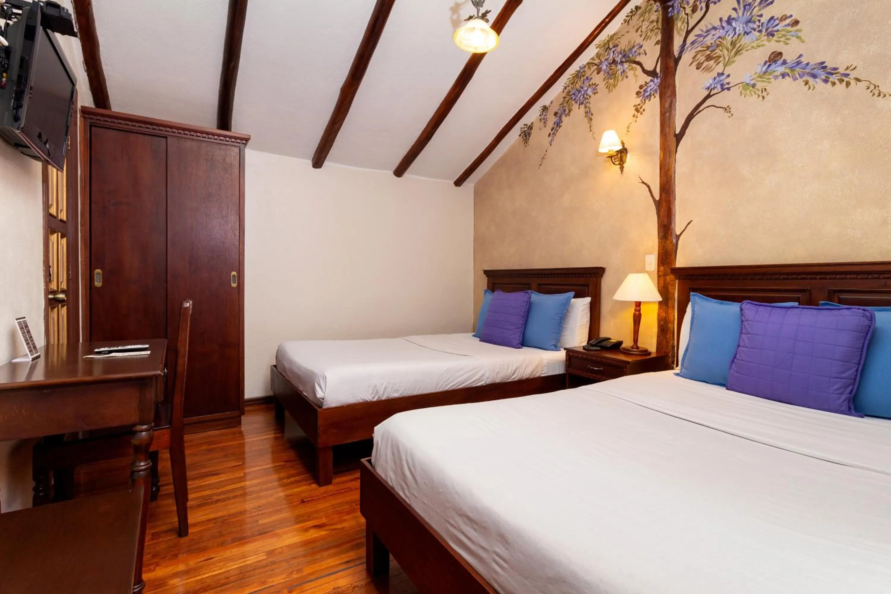 Bed in Hotel Casa San Rafael