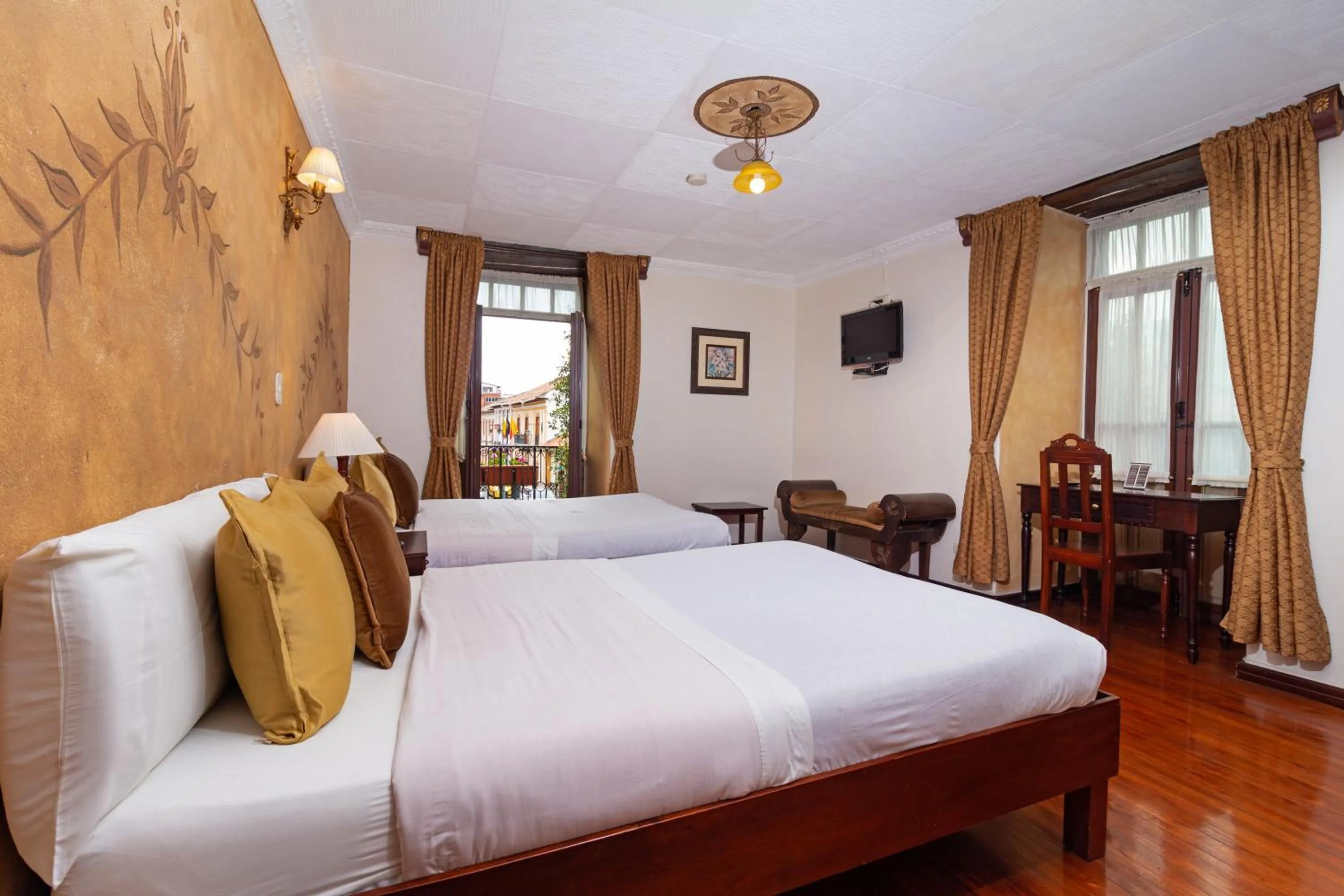 Bed in Hotel Casa San Rafael