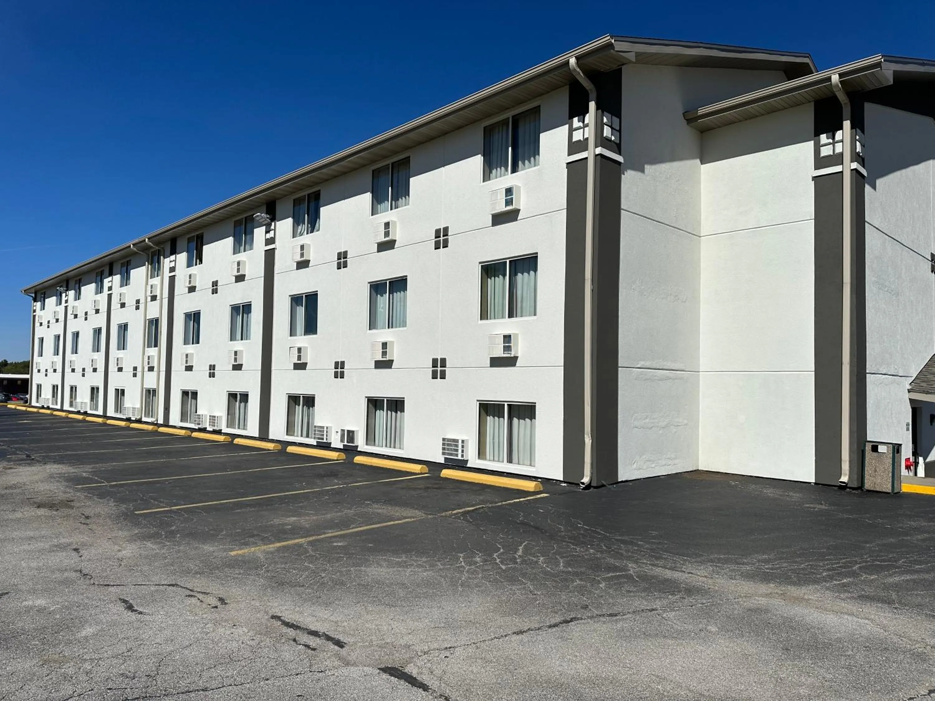 Property building in Super 8 by Wyndham Bloomington Normal