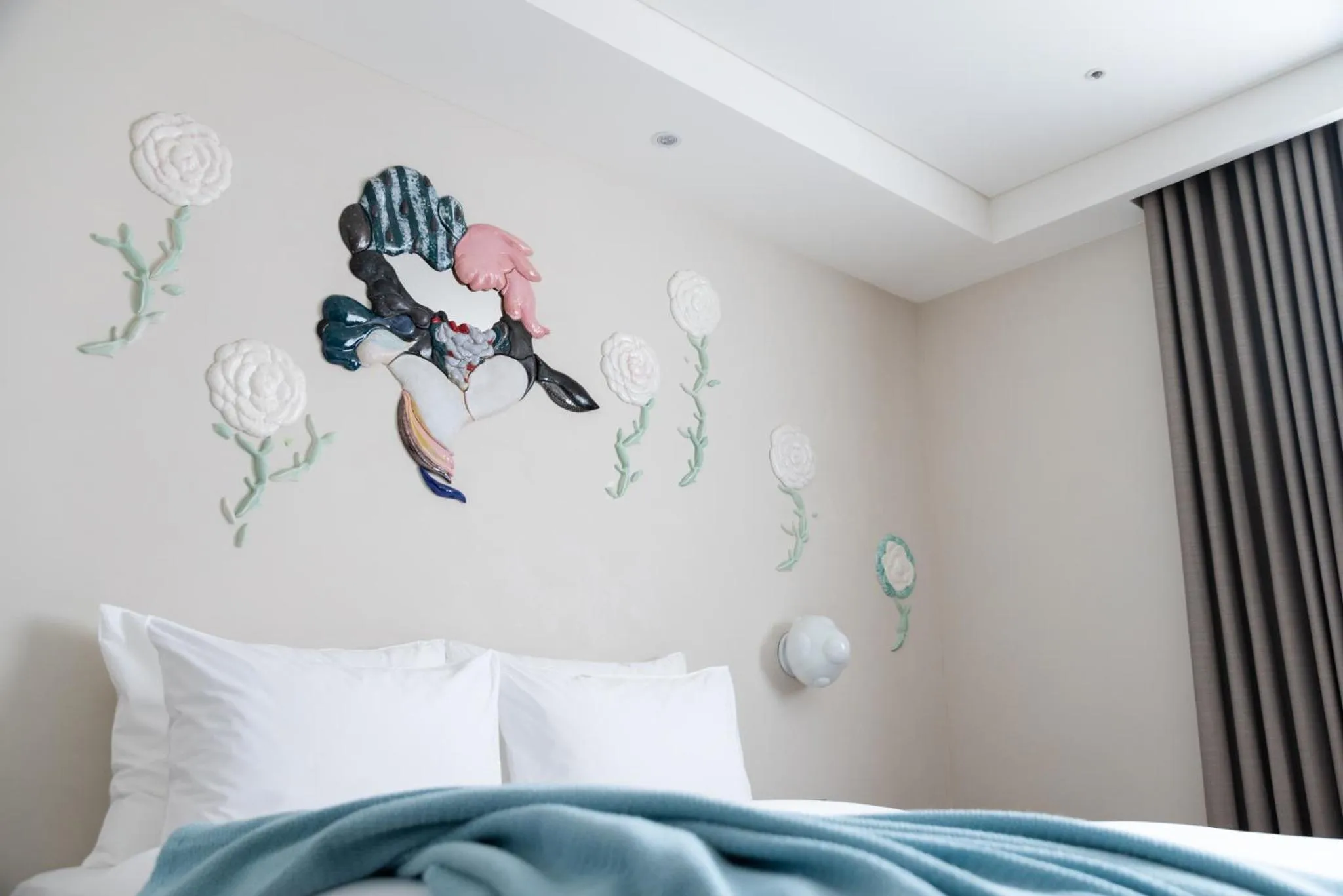 Decorative detail, Bed in Brio Hotel