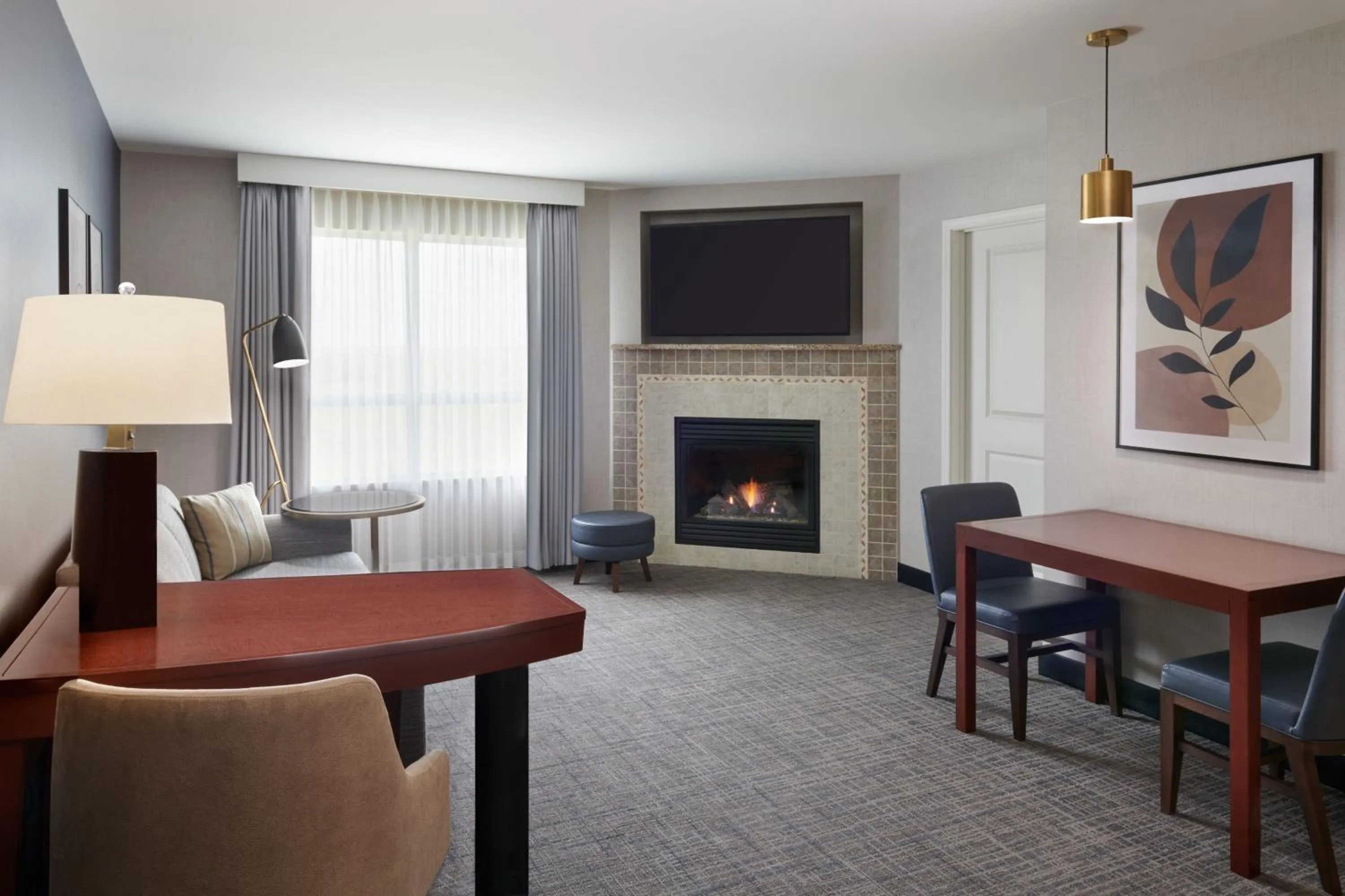 Living room in Residence Inn by Marriott Calgary Airport