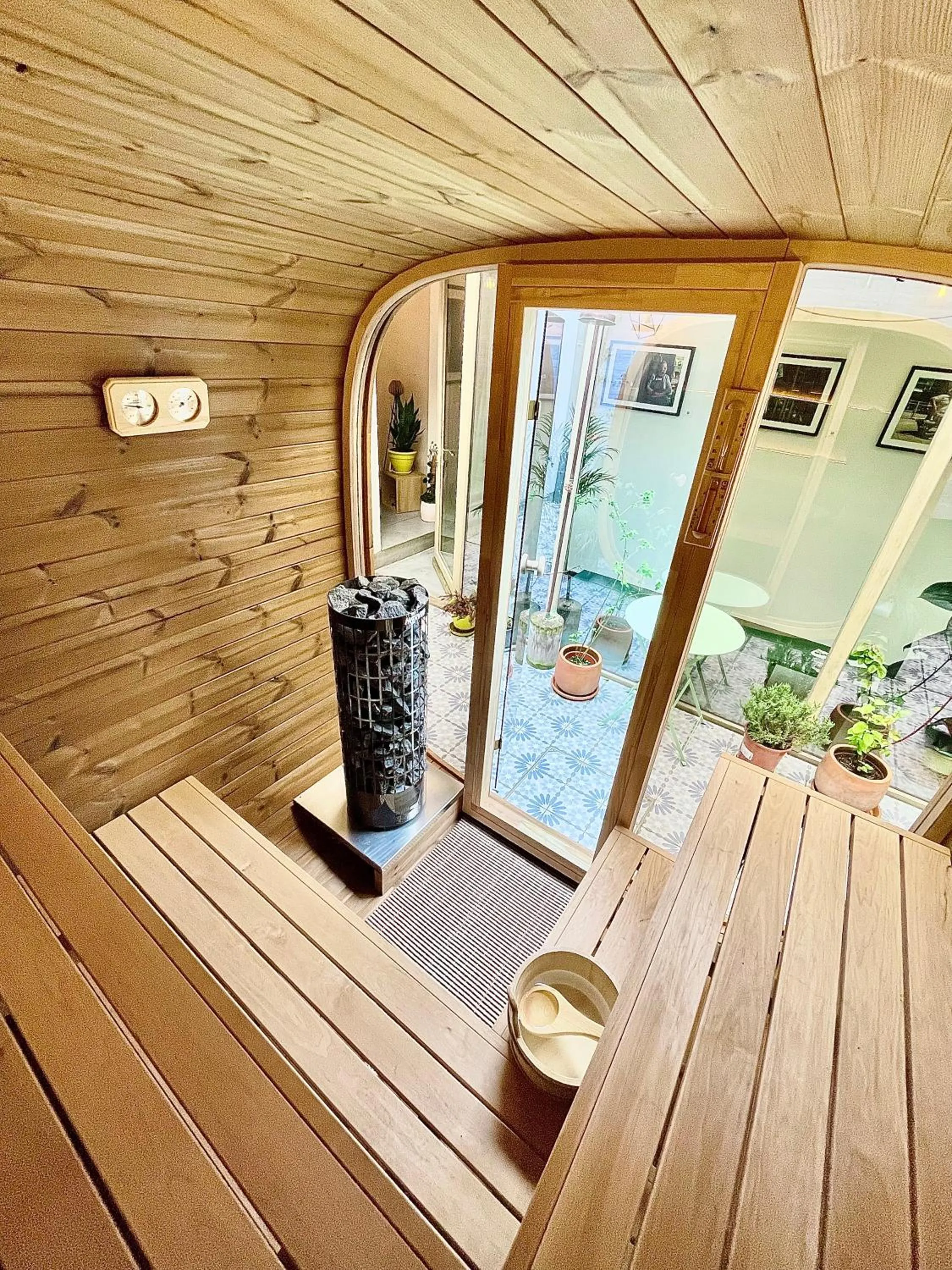Sauna in Boutique B&B Graaf