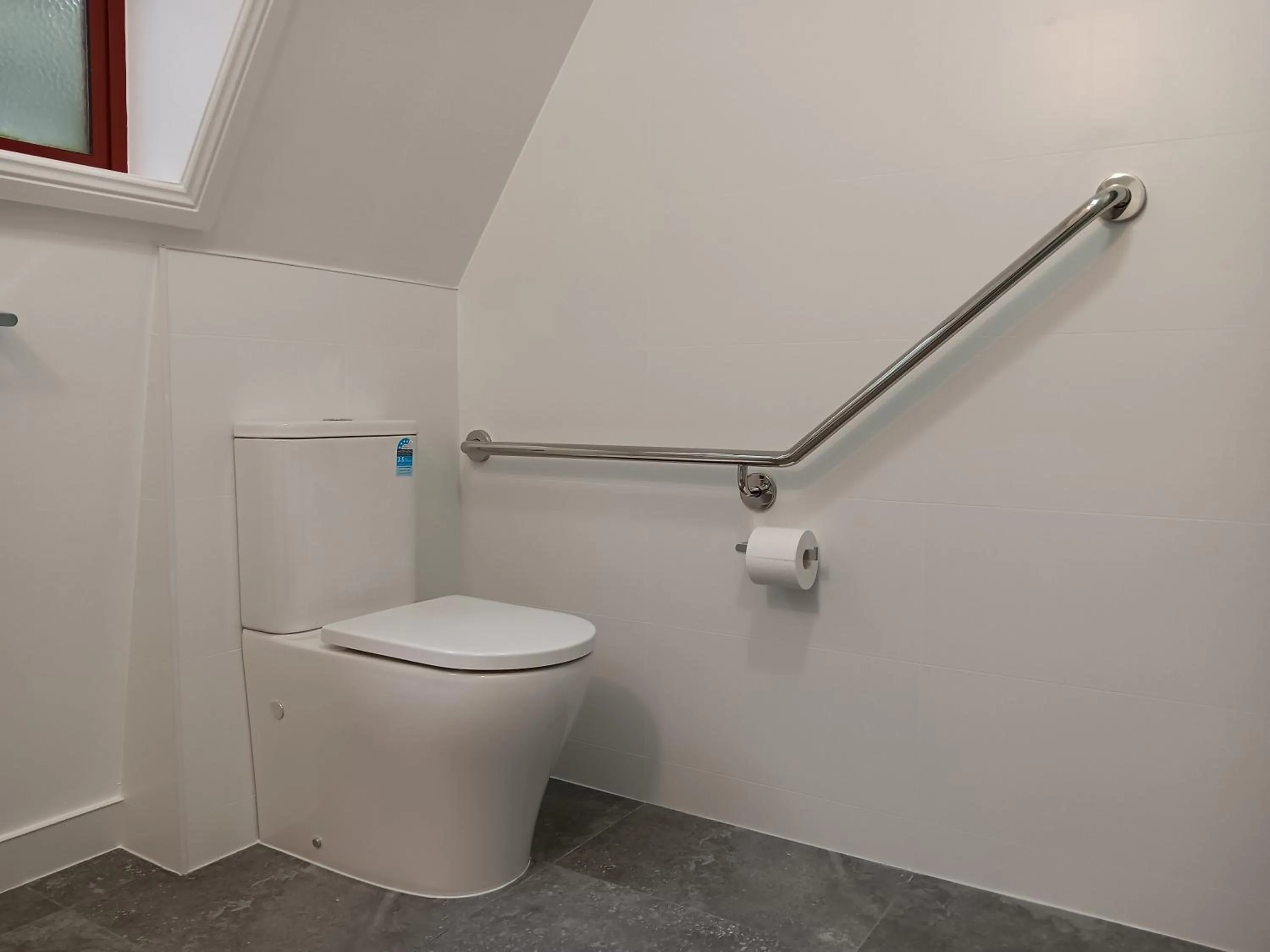 Toilet in Mallacoota's Shady Gully Caravan Park