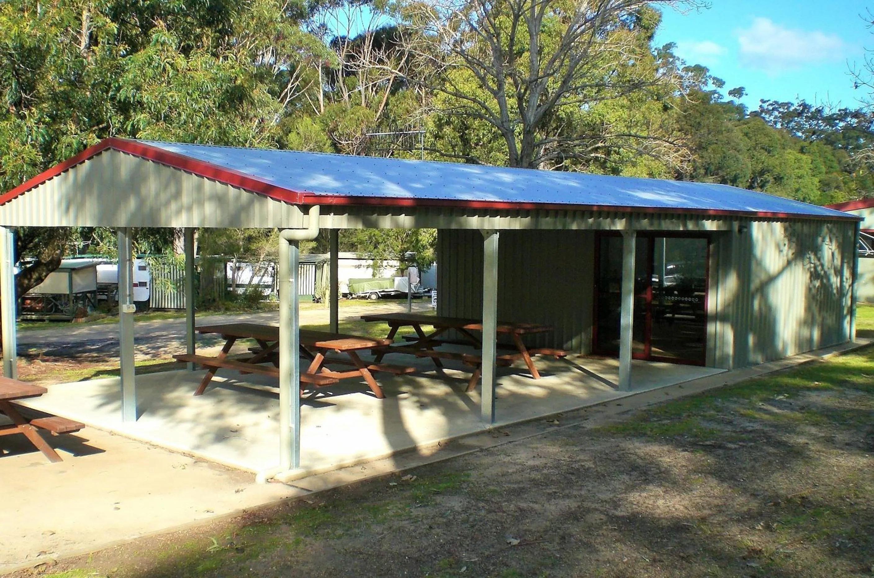 Property building in Mallacoota's Shady Gully Caravan Park