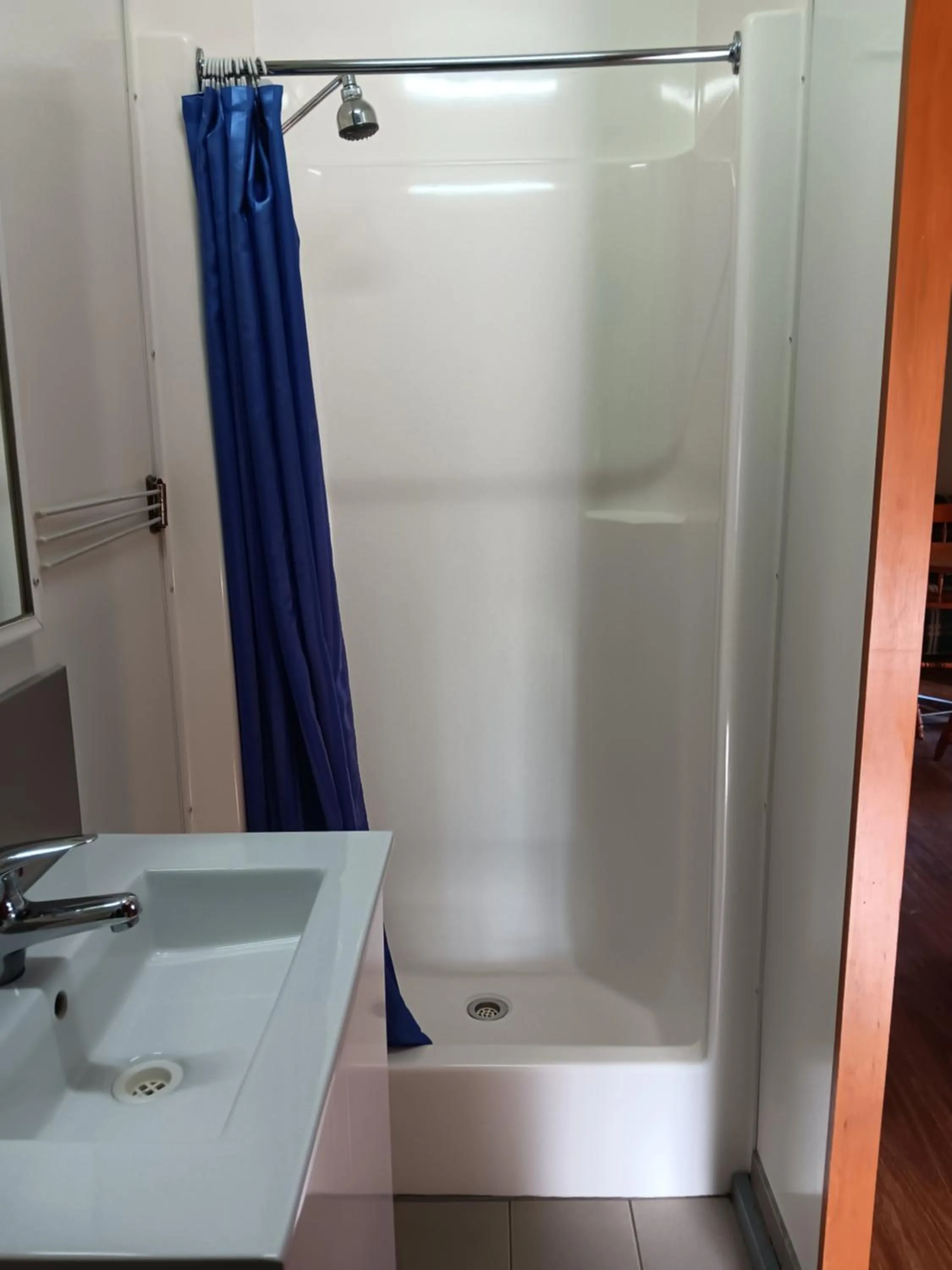 Shower in Mallacoota's Shady Gully Caravan Park