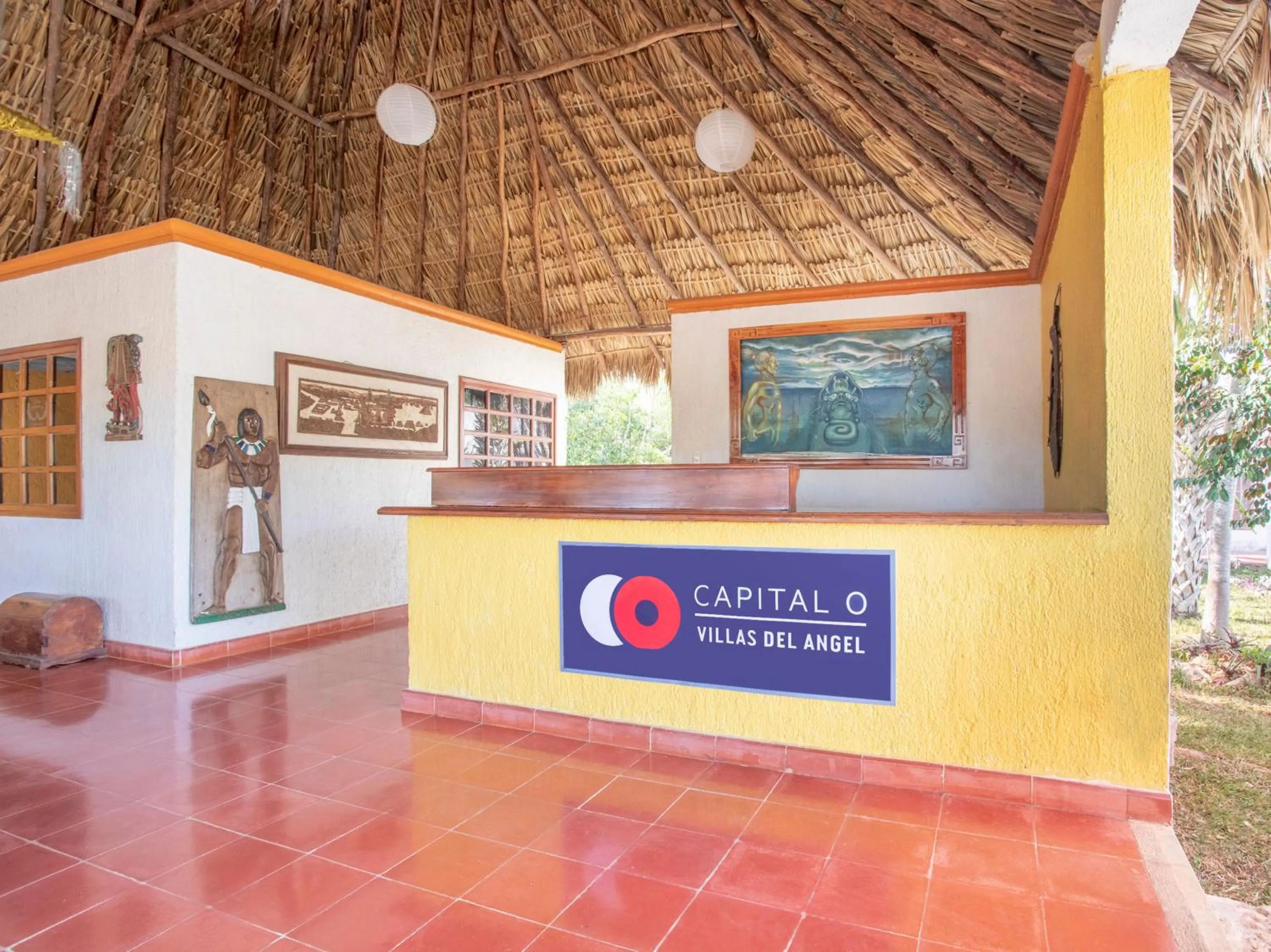 Lobby or reception in Hotel Villas del Ángel