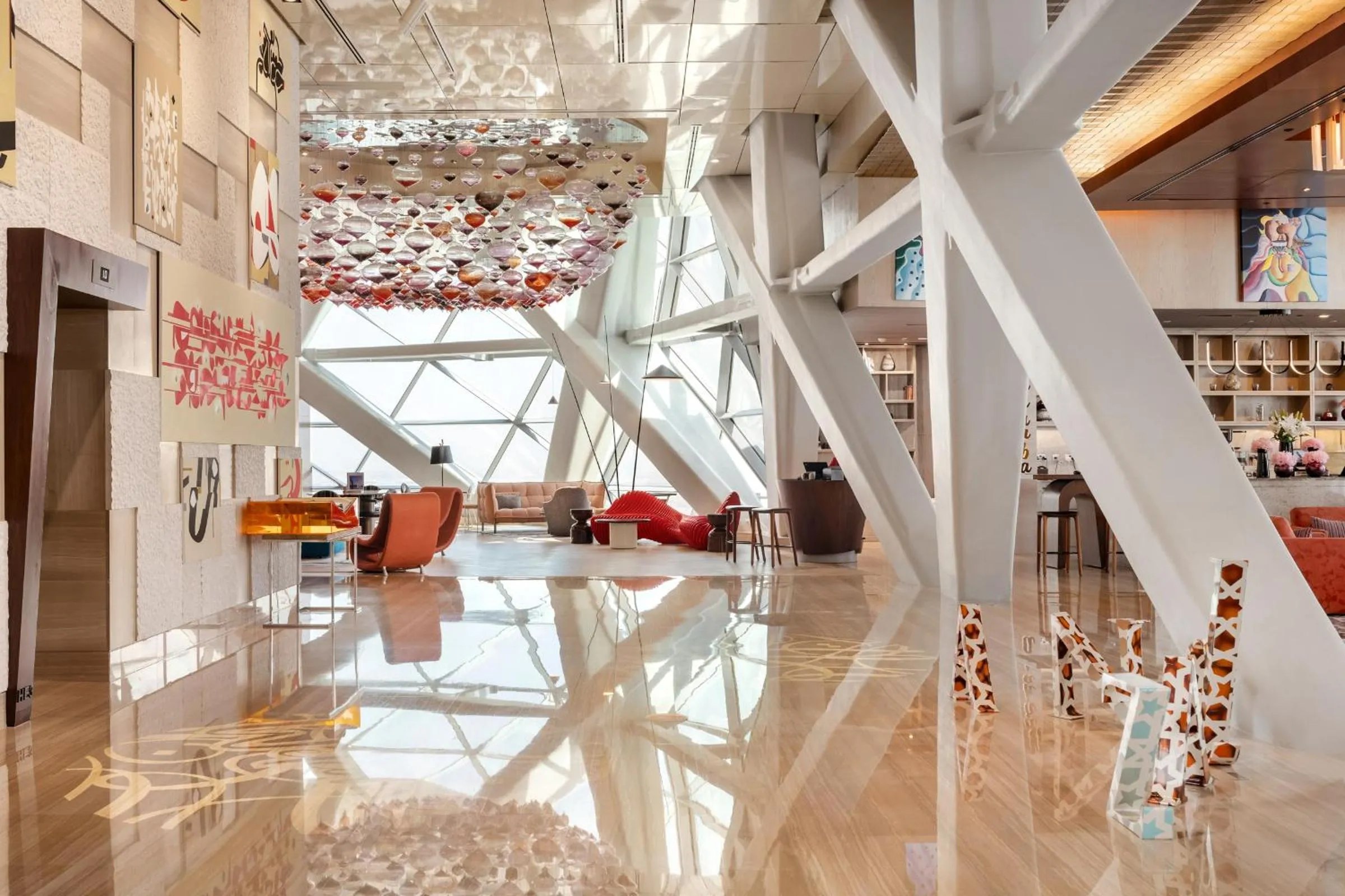 Lobby or reception in Andaz Capital Gate Abu Dhabi, By Hyatt