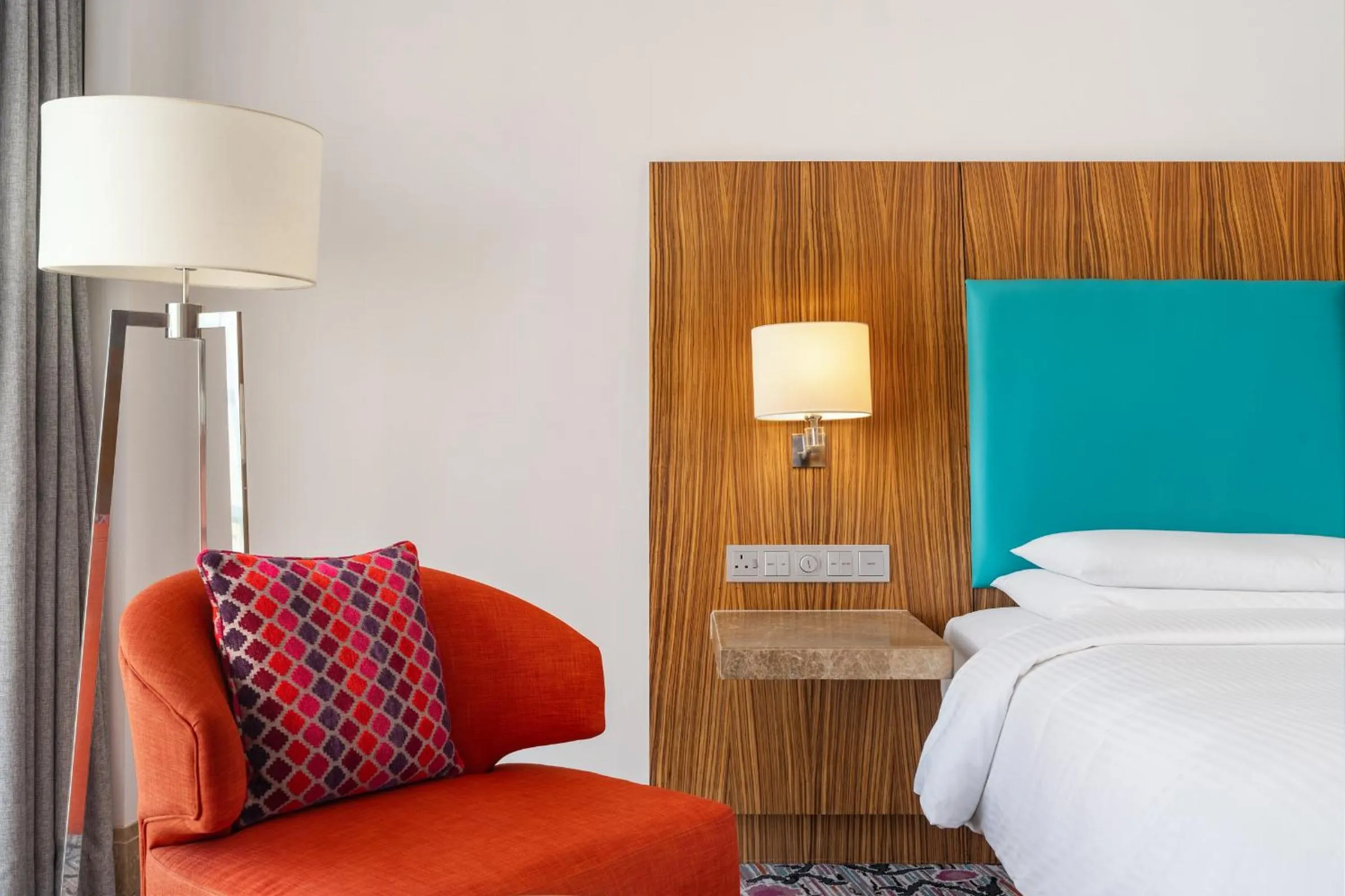 Bedroom, Bed in Andaz Capital Gate Abu Dhabi, By Hyatt