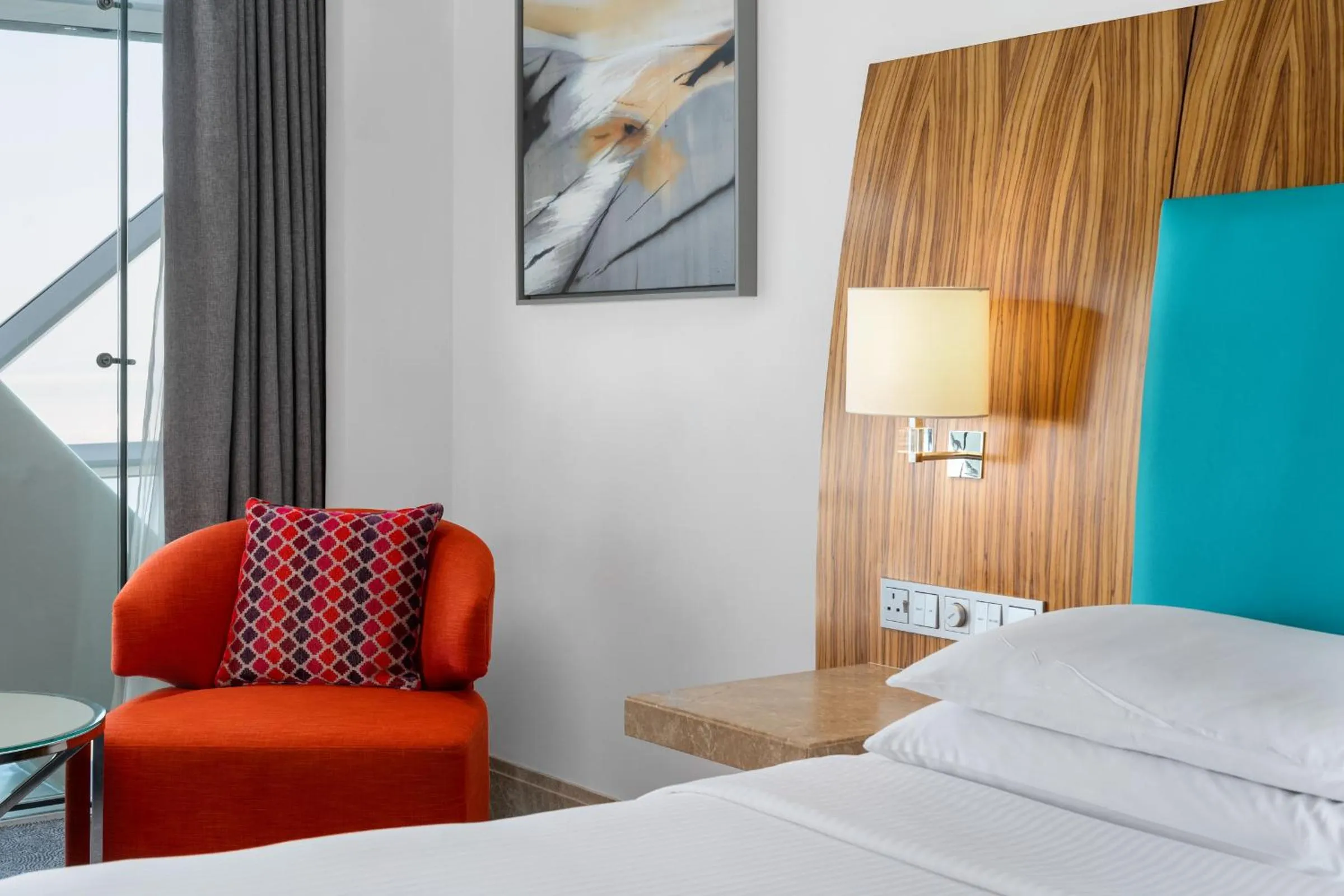 Bedroom, Bed in Andaz Capital Gate Abu Dhabi, By Hyatt