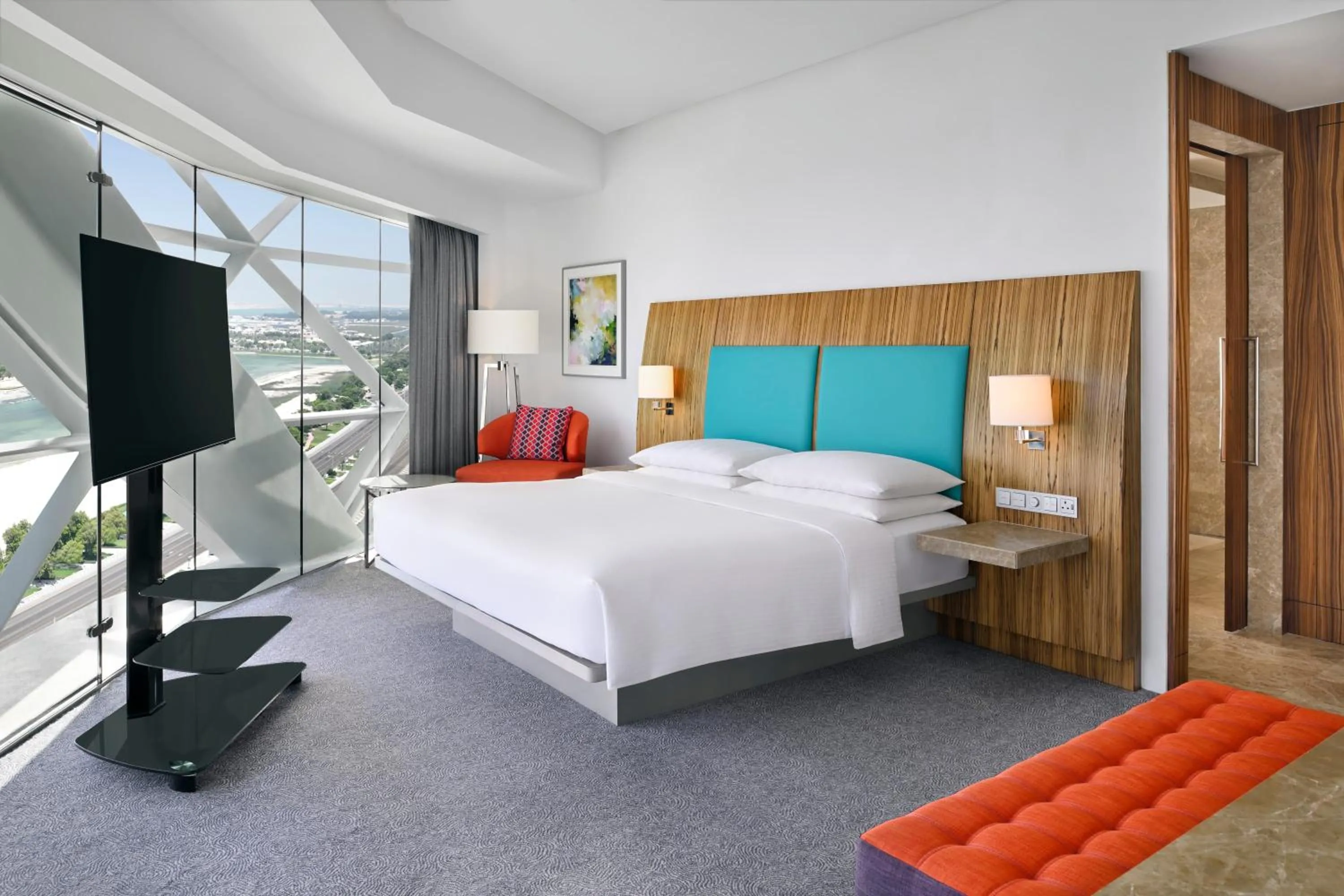 Bed in Andaz Capital Gate Abu Dhabi, By Hyatt