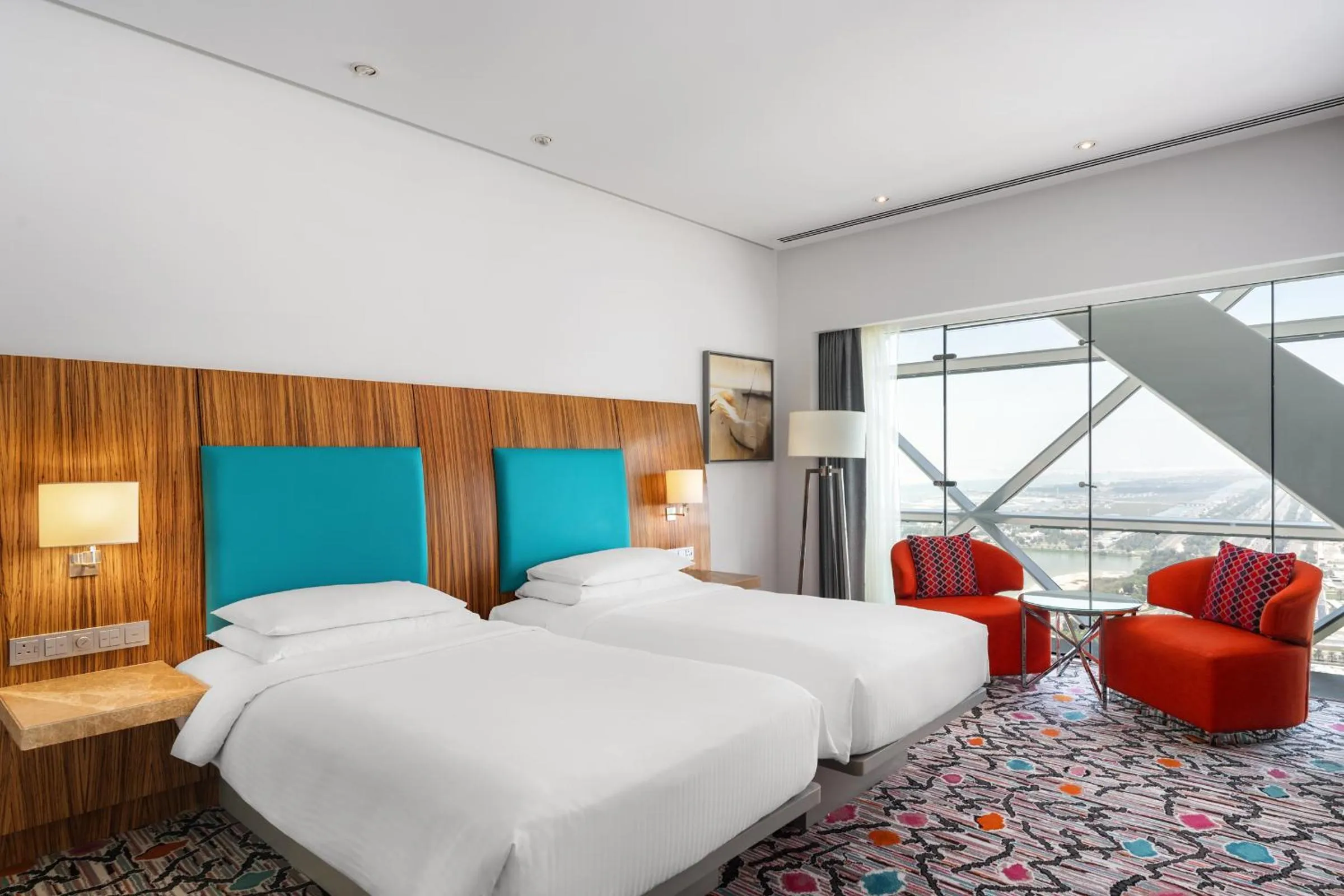 Photo of the whole room, Bed in Andaz Capital Gate Abu Dhabi, By Hyatt