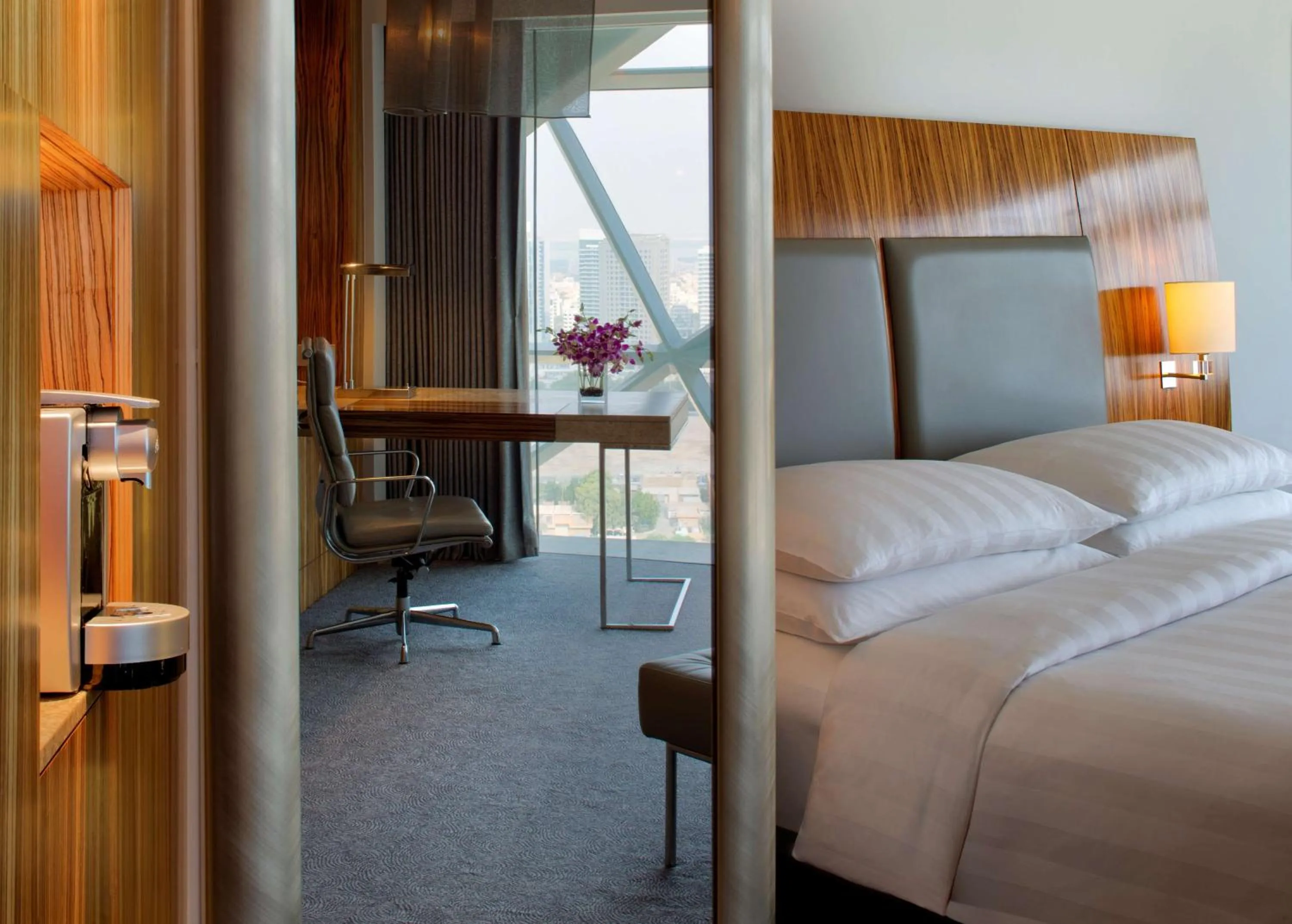 Bedroom, Bed in Andaz Capital Gate Abu Dhabi, By Hyatt