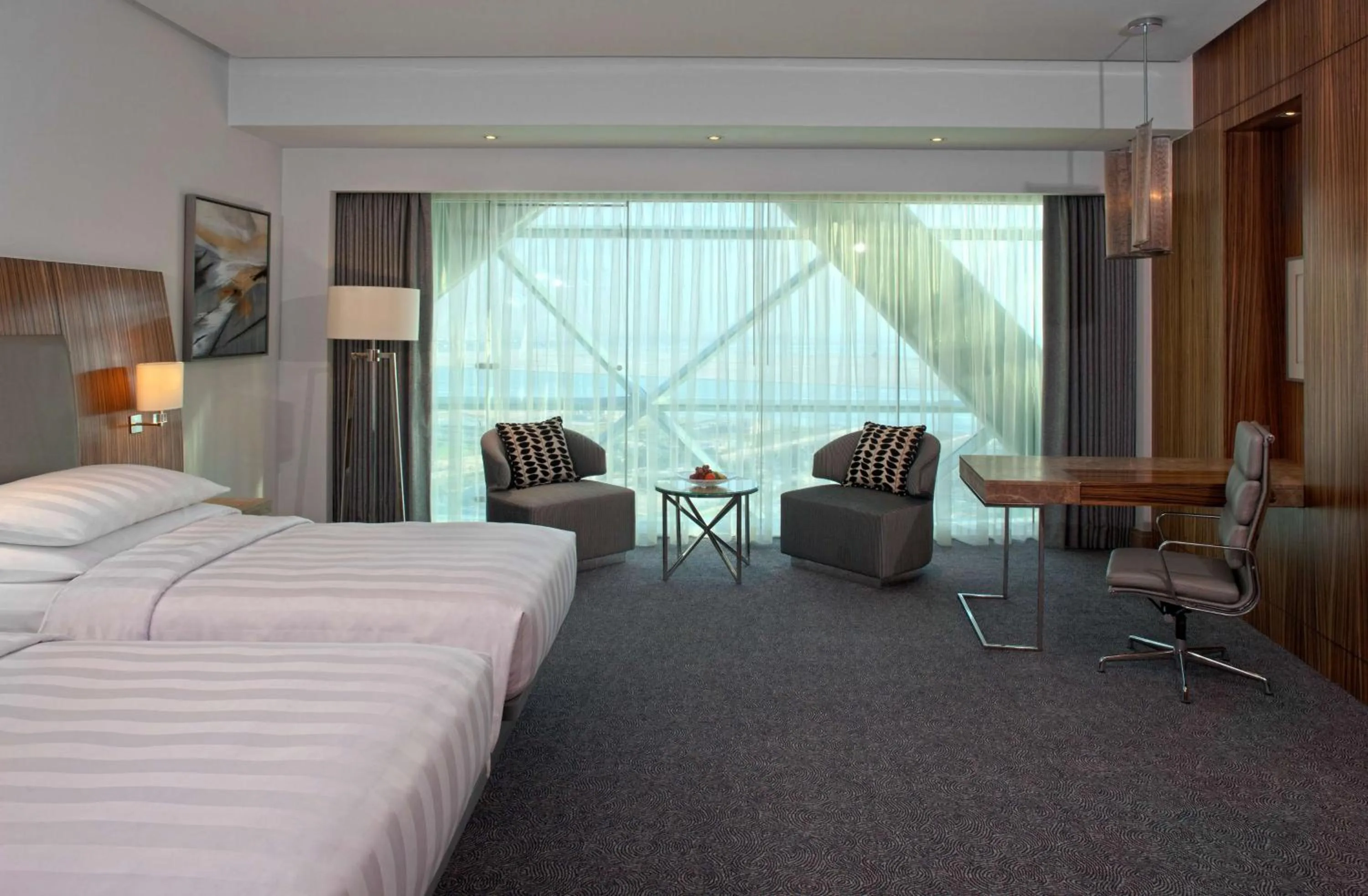 Photo of the whole room, Bed in Andaz Capital Gate Abu Dhabi, By Hyatt