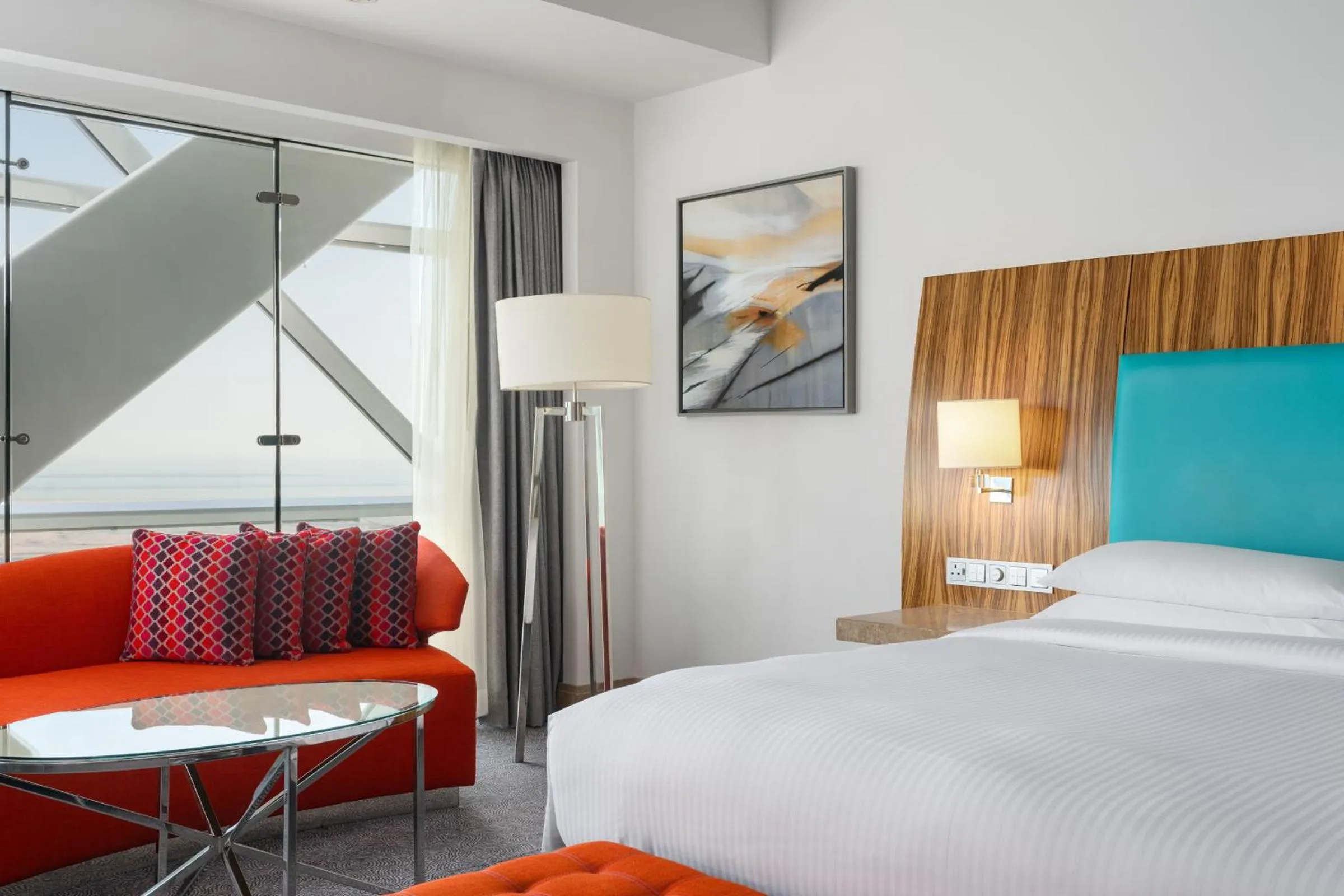 Bedroom, Bed in Andaz Capital Gate Abu Dhabi, By Hyatt