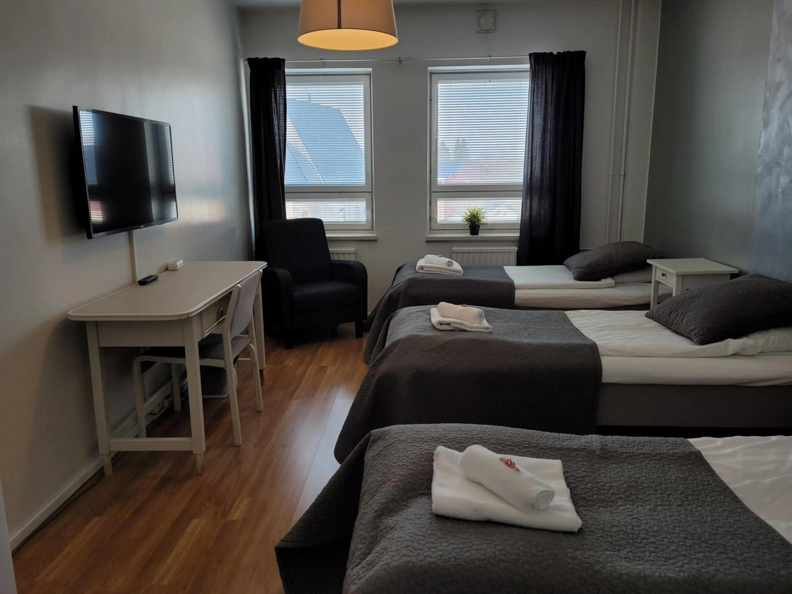 Bed in Kylpylähotelli Pohjanranta