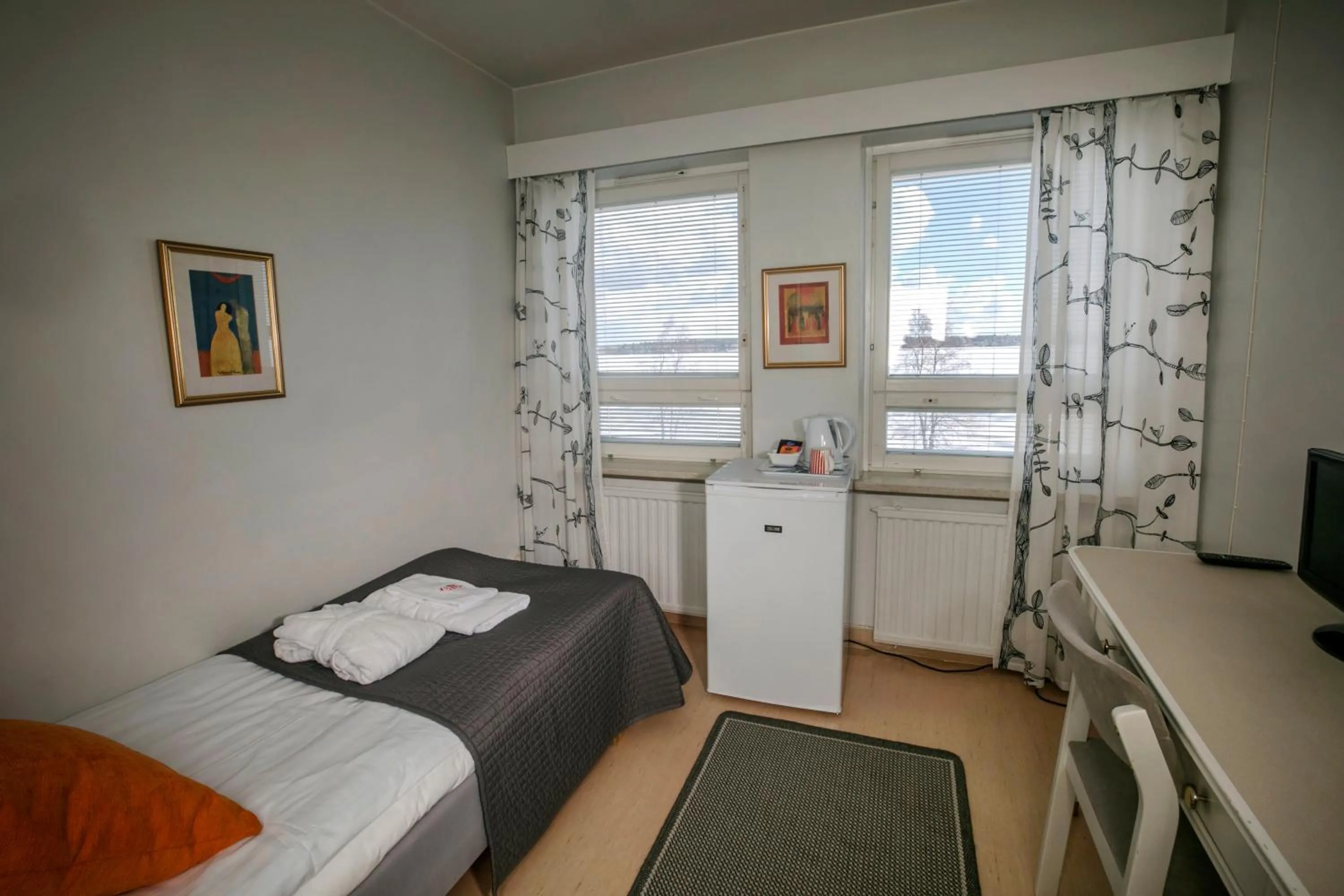 Bed in Kylpylähotelli Pohjanranta