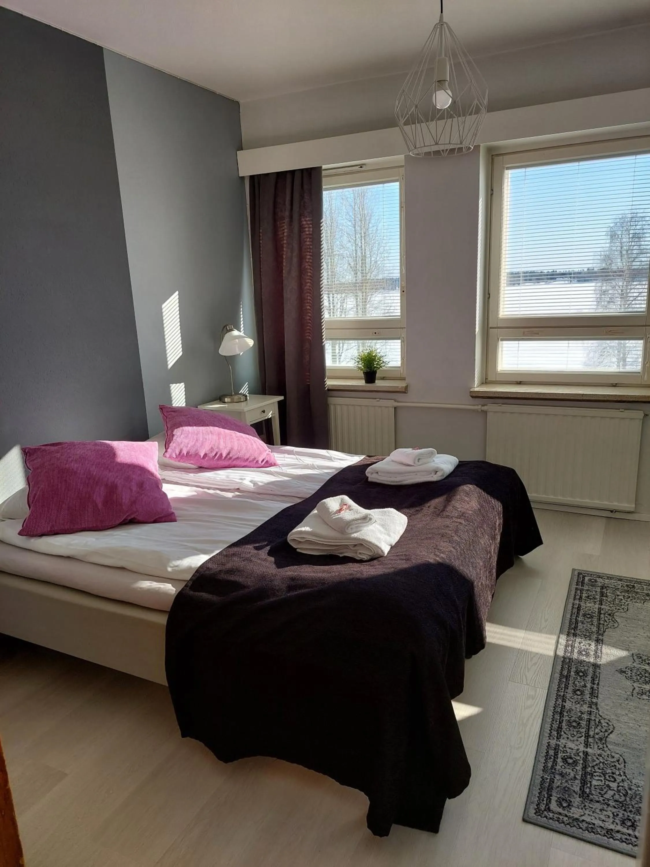 Bed in Kylpylähotelli Pohjanranta