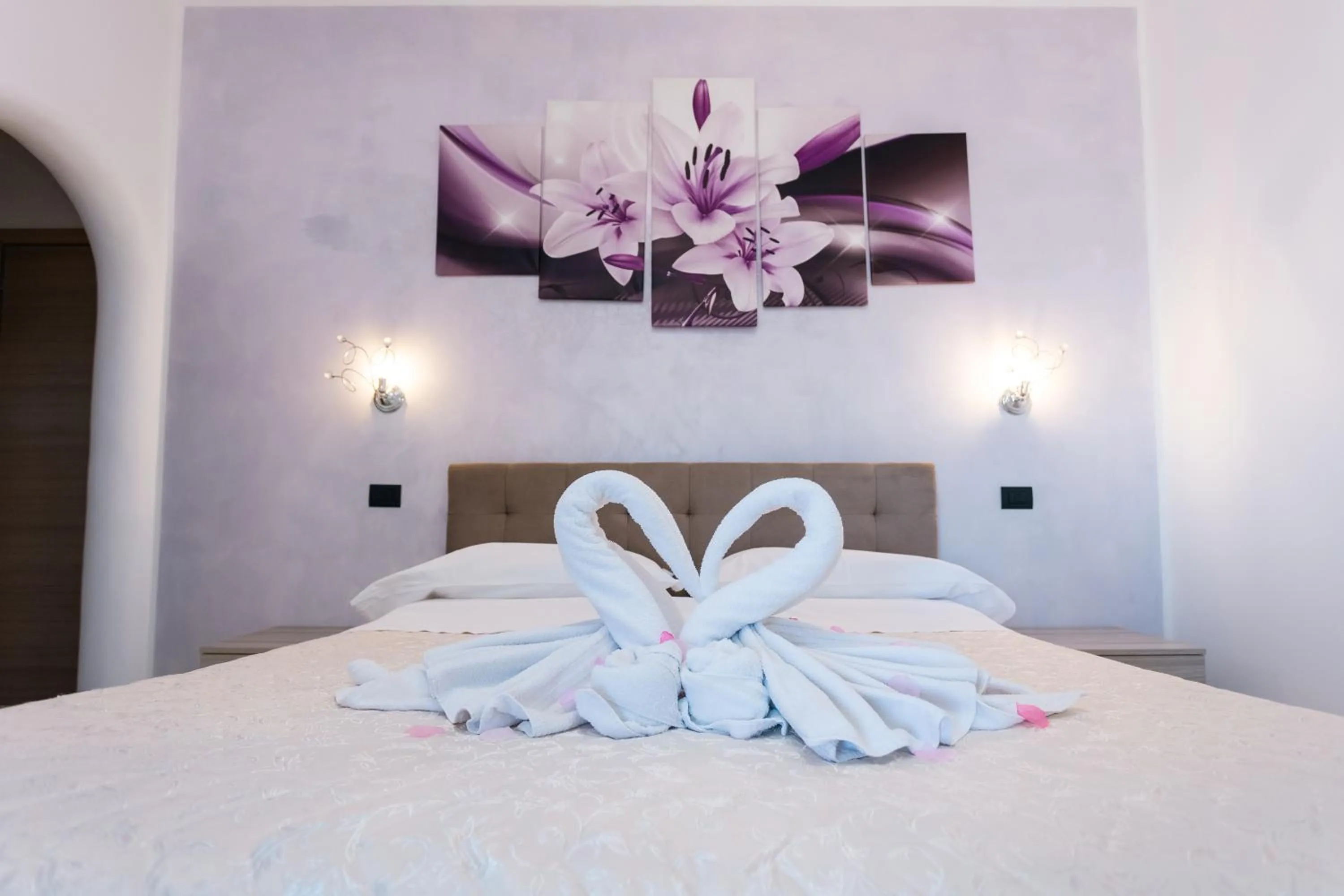 Bedroom, Bed in Villa Italia