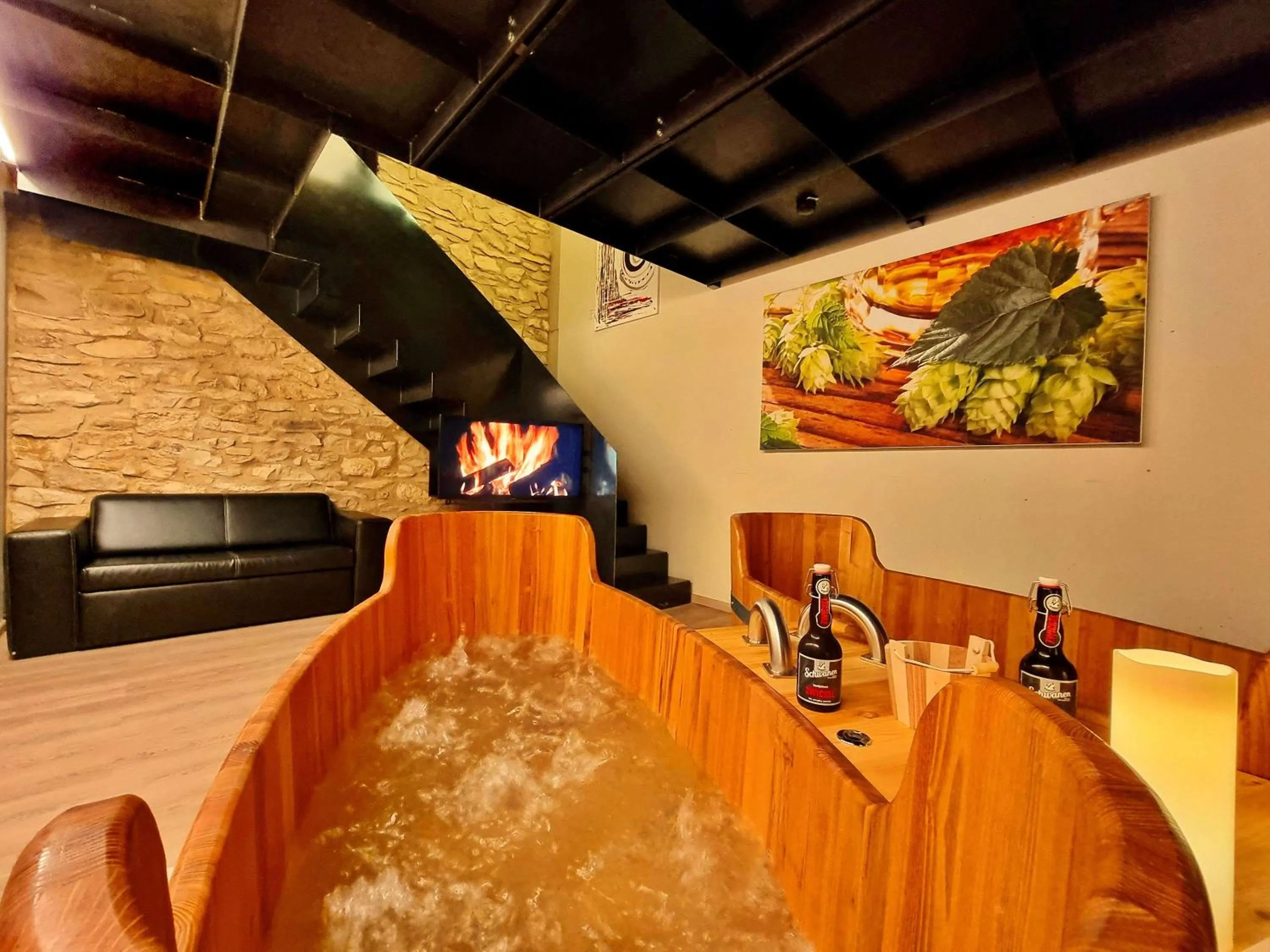 Pool view in Best Western Plus BierKulturHotel Schwanen