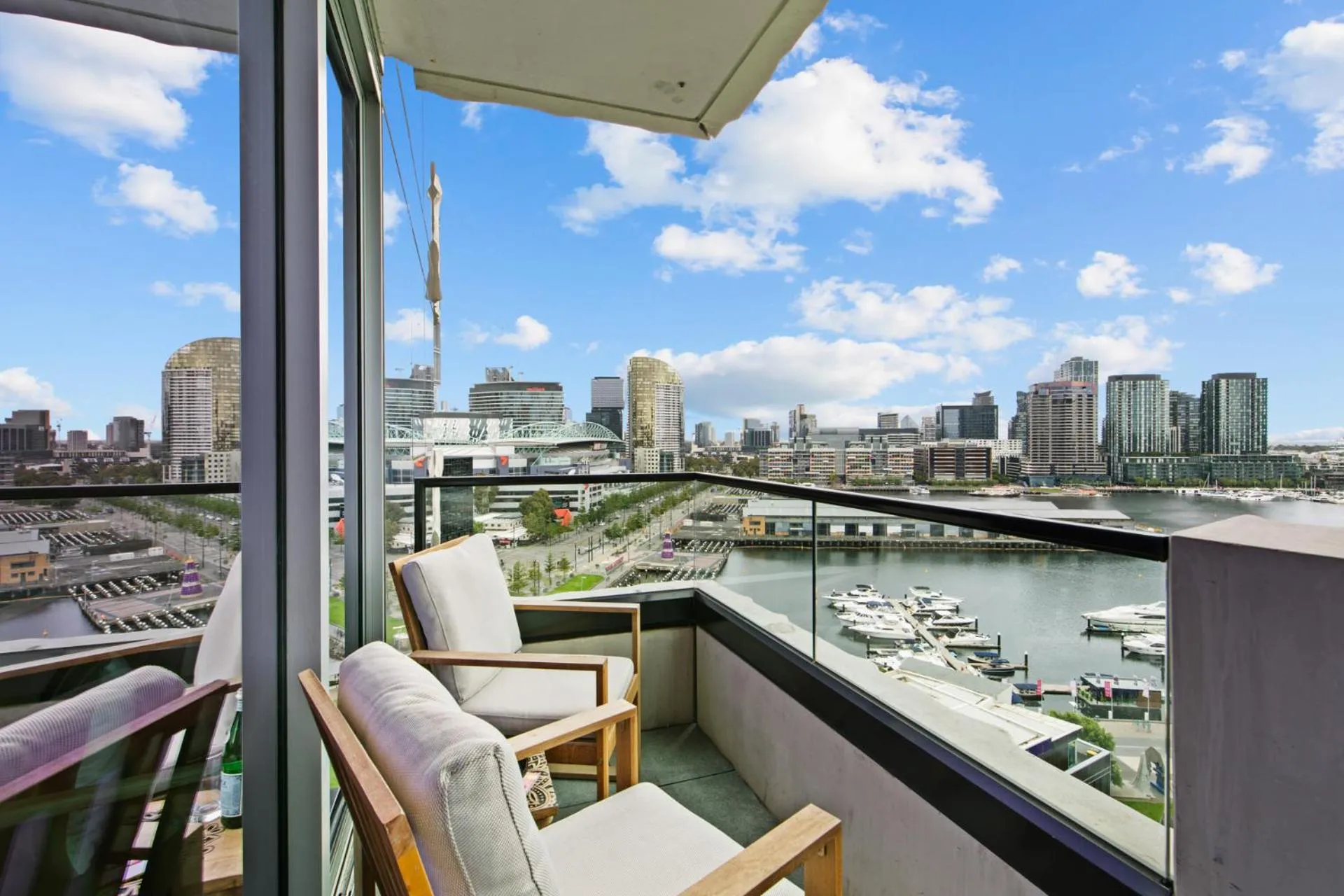 Balcony/Terrace in The Sebel Residences Melbourne Docklands Serviced Apartments