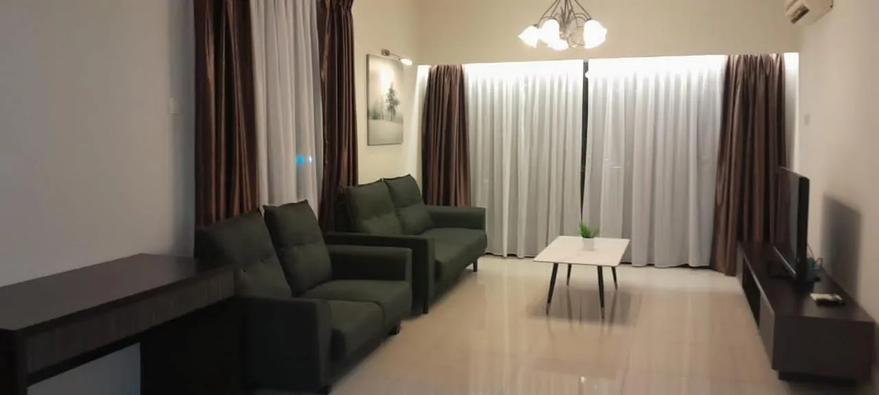 Seating area in K. Riverfront apartment