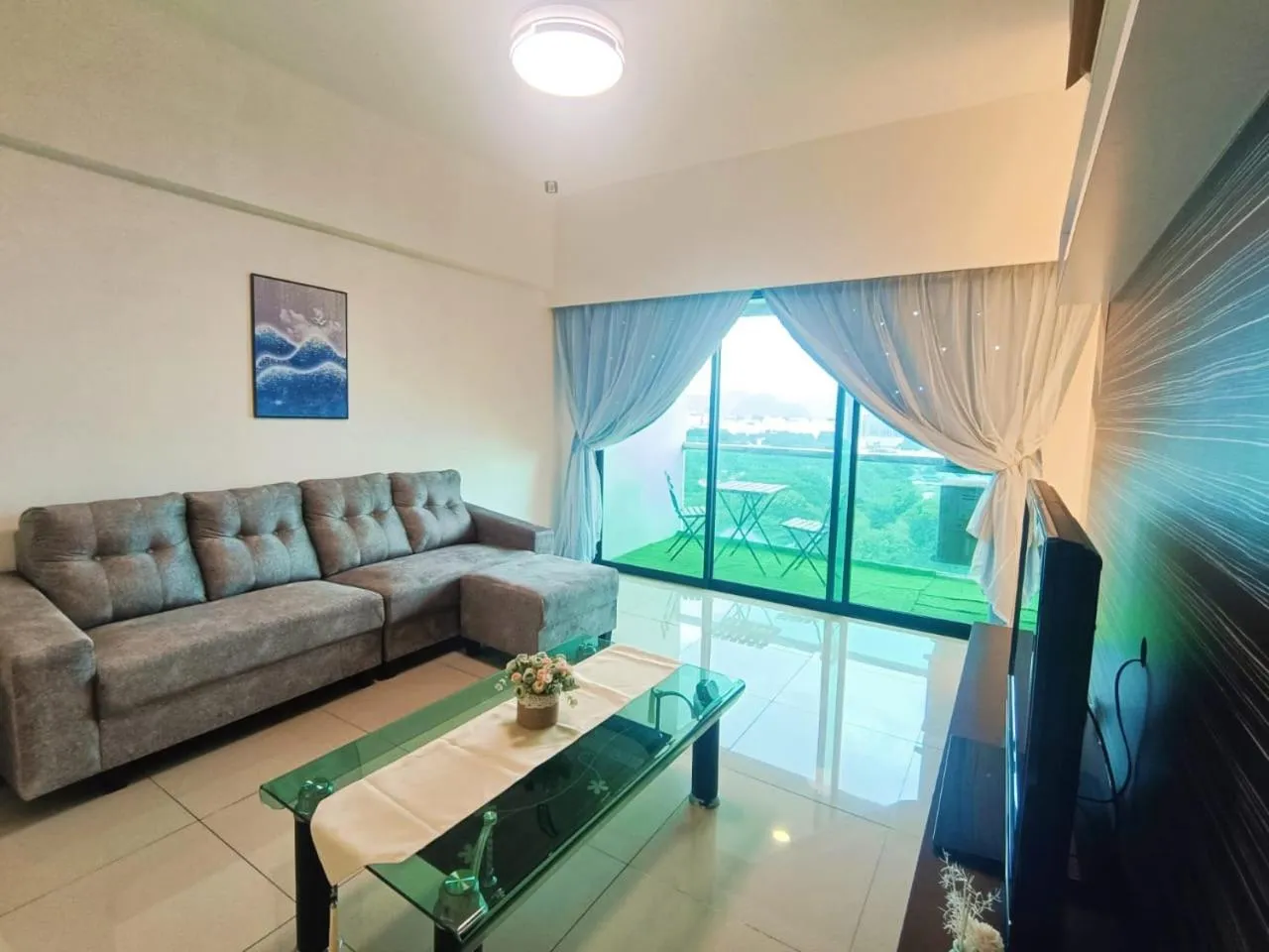 K. Riverfront apartment