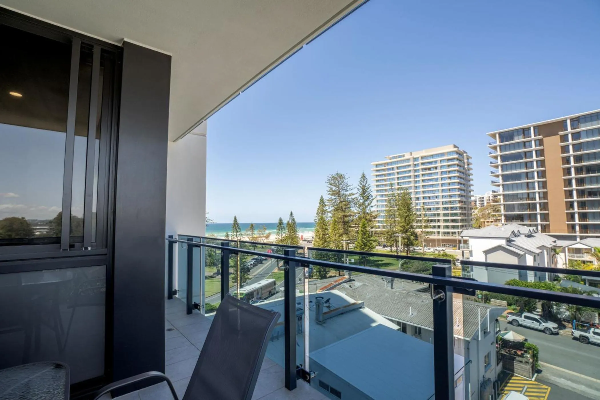 Balcony/Terrace in Iconic Kirra Beach Resort