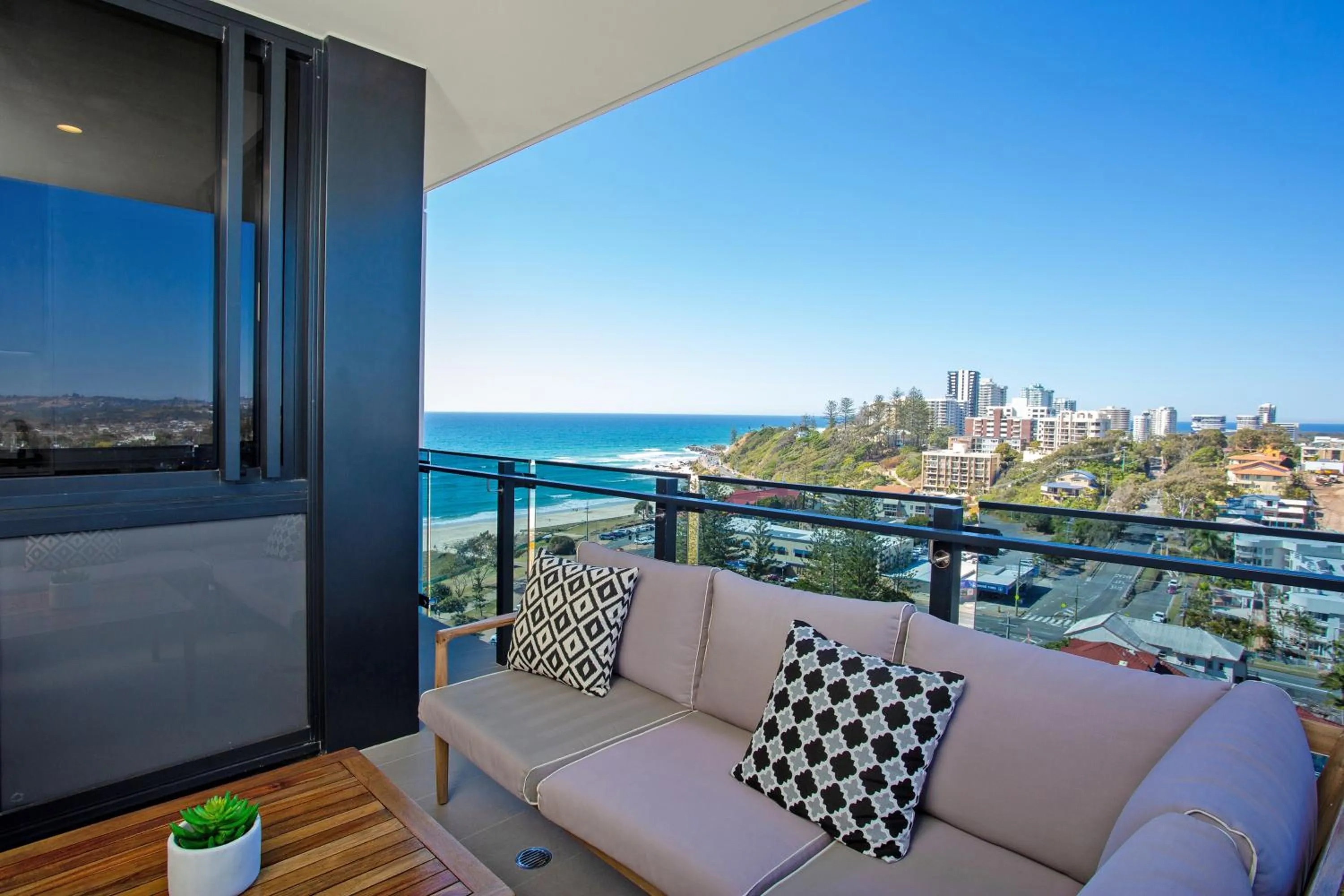 Balcony/Terrace in Iconic Kirra Beach Resort