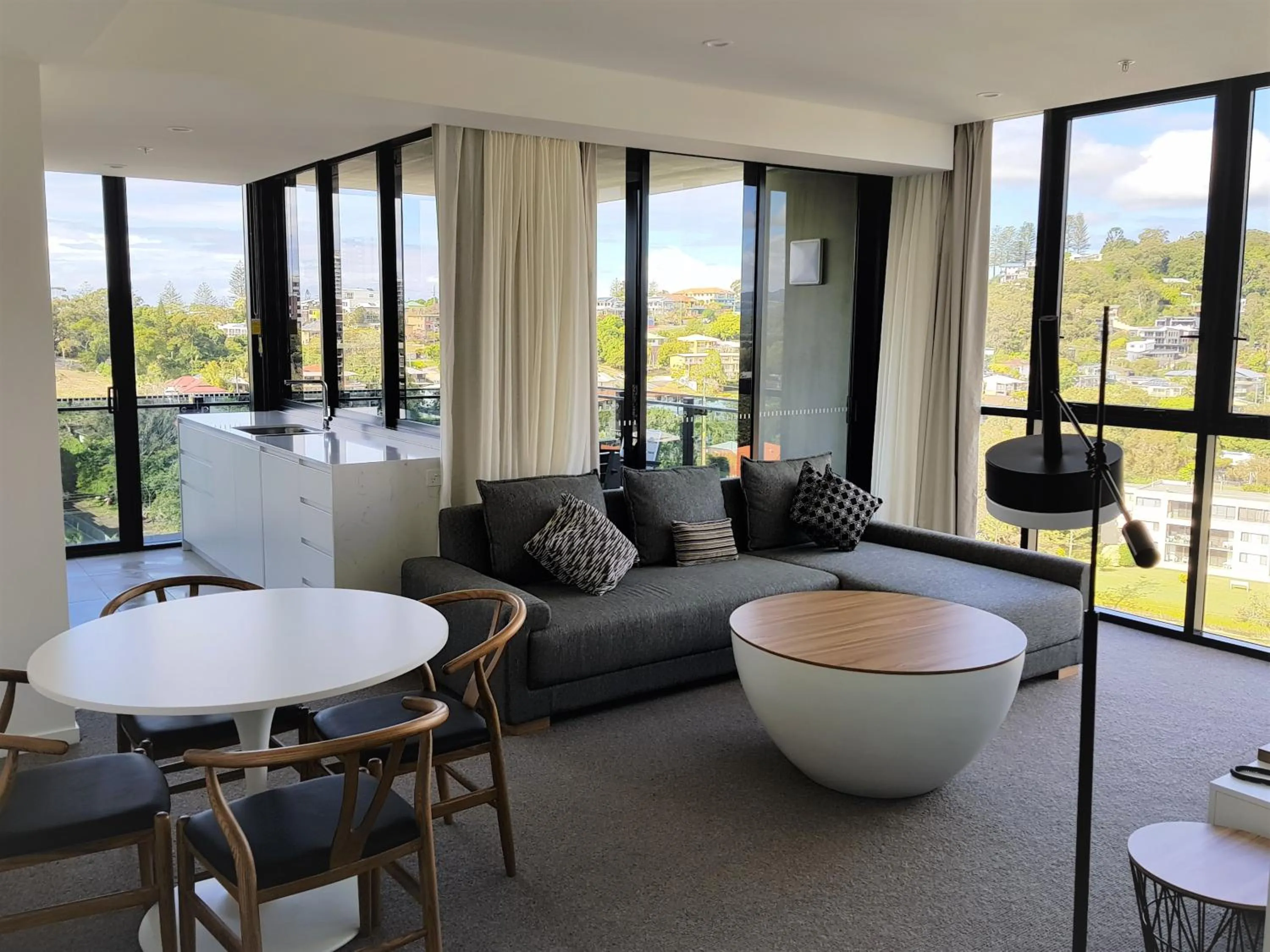 Living room in Iconic Kirra Beach Resort