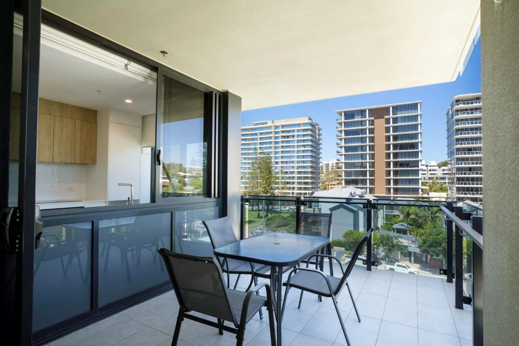 Balcony/Terrace in Iconic Kirra Beach Resort