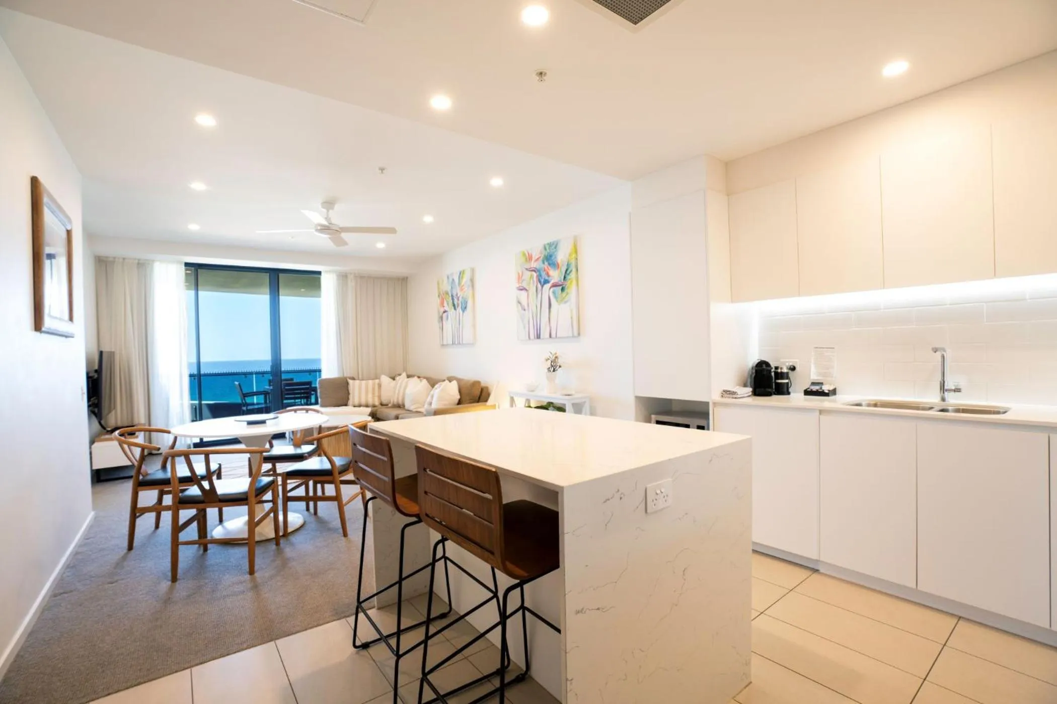 Dining area in Iconic Kirra Beach Resort