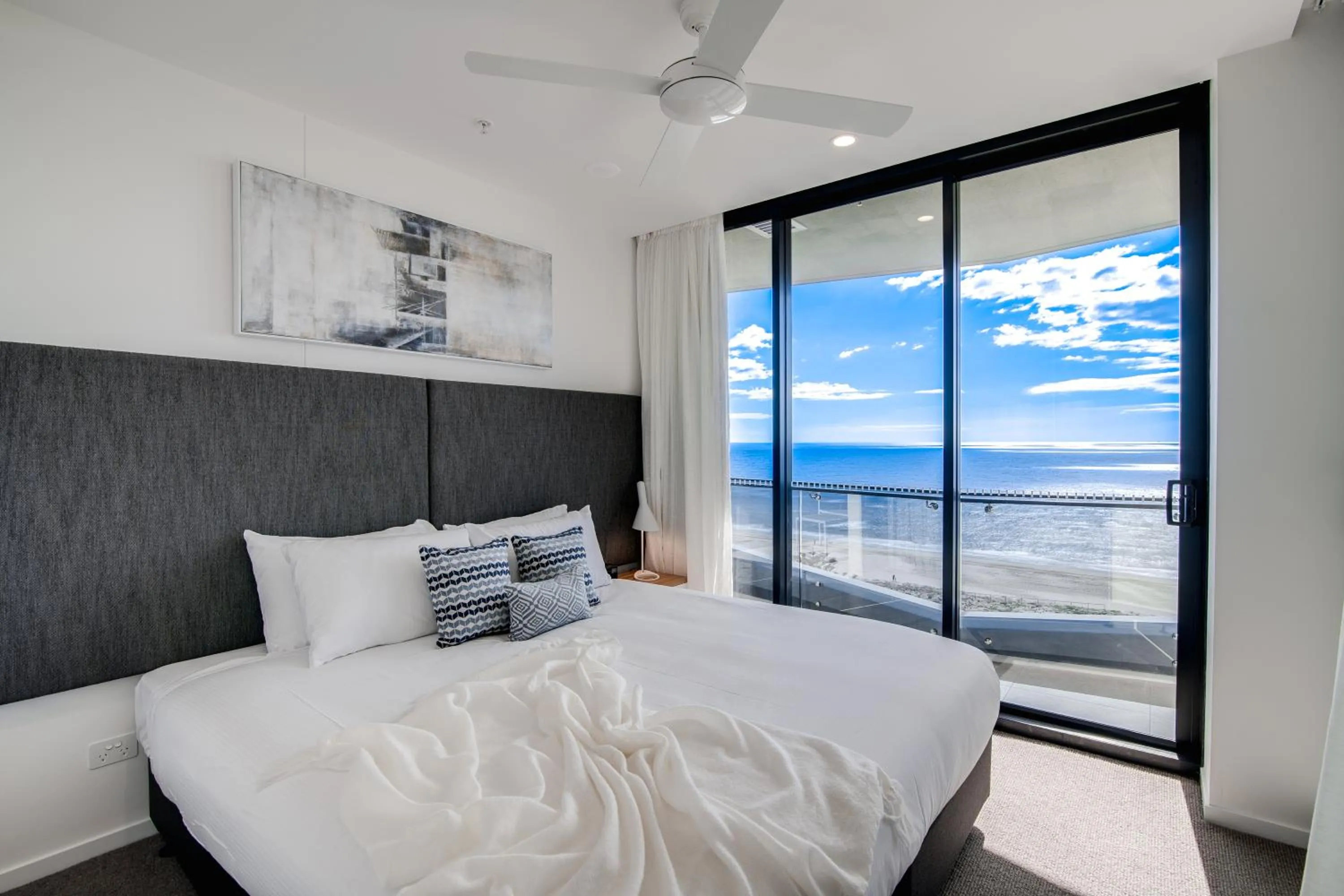 Bed in Iconic Kirra Beach Resort