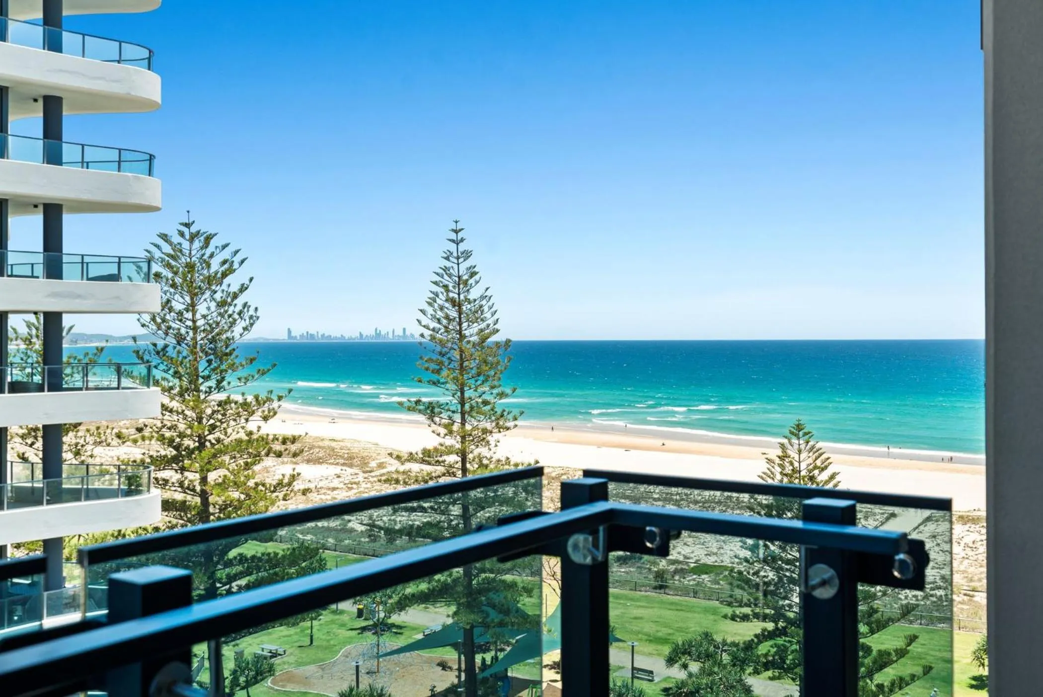 Balcony/Terrace in Iconic Kirra Beach Resort