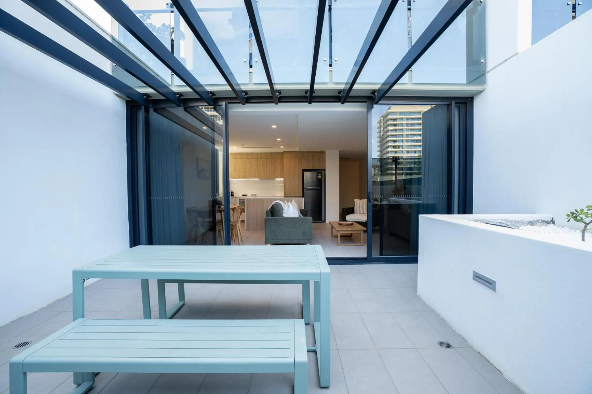 Balcony/Terrace in Iconic Kirra Beach Resort