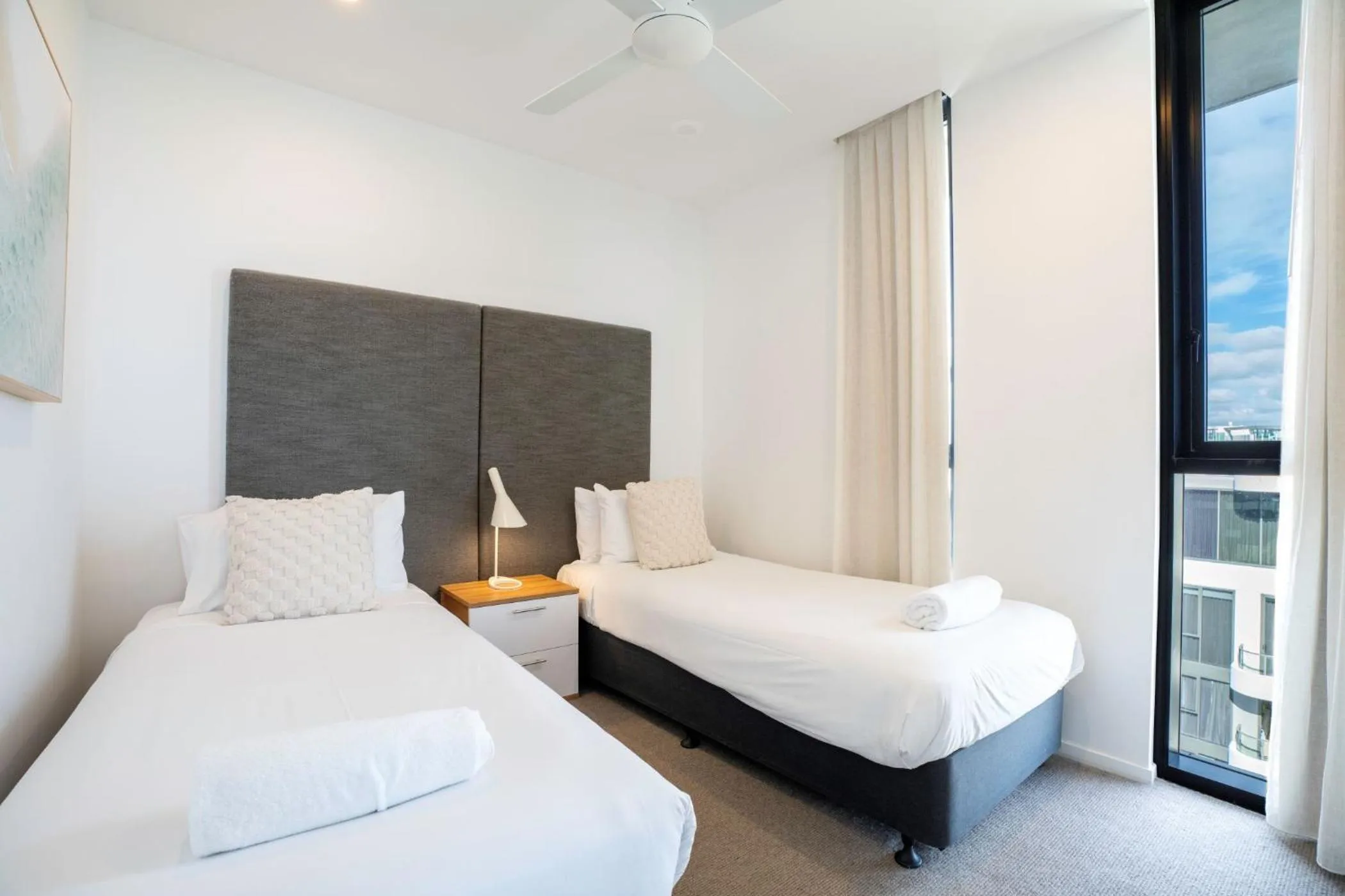 Bed in Iconic Kirra Beach Resort