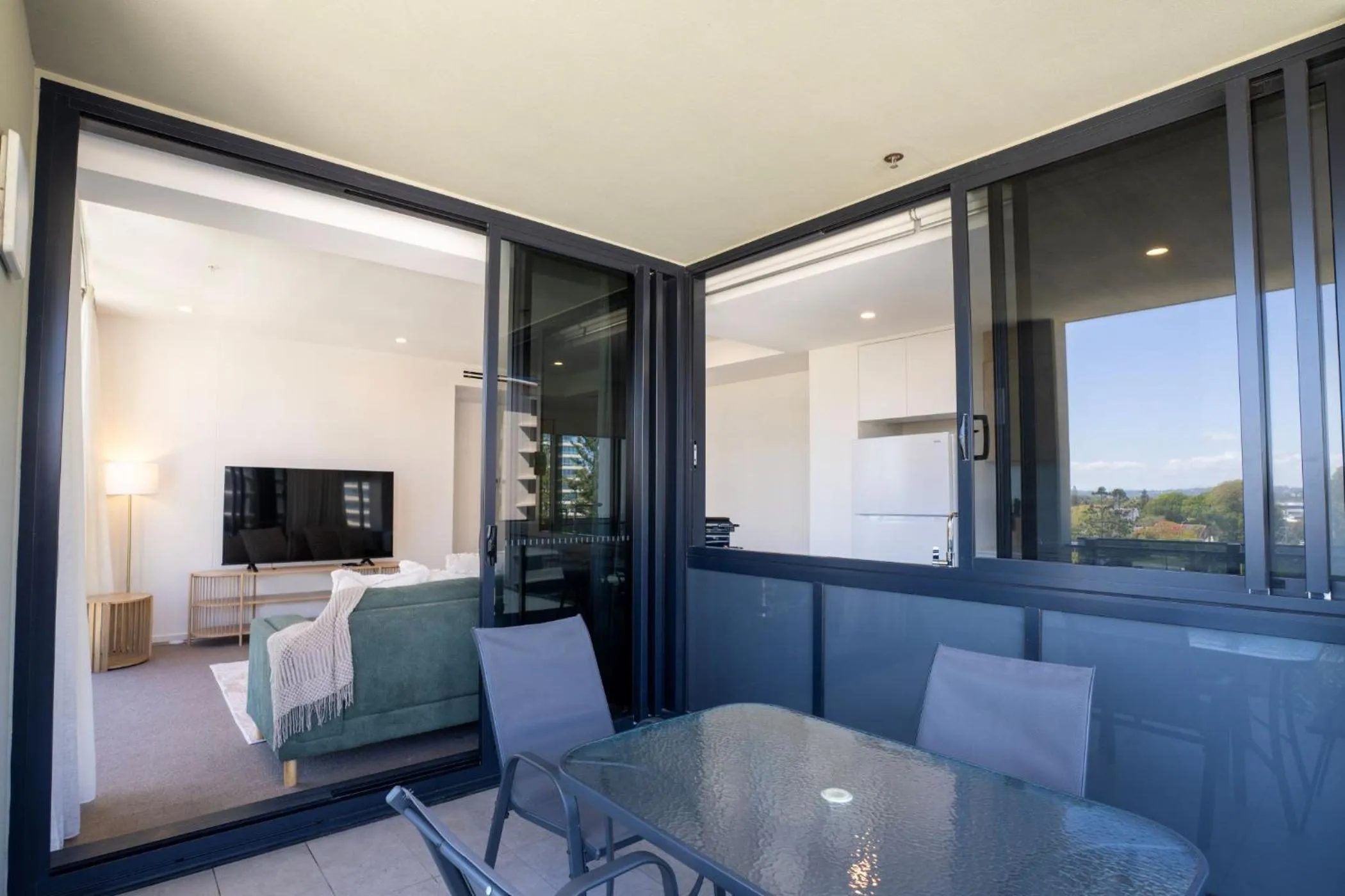 Living room in Iconic Kirra Beach Resort