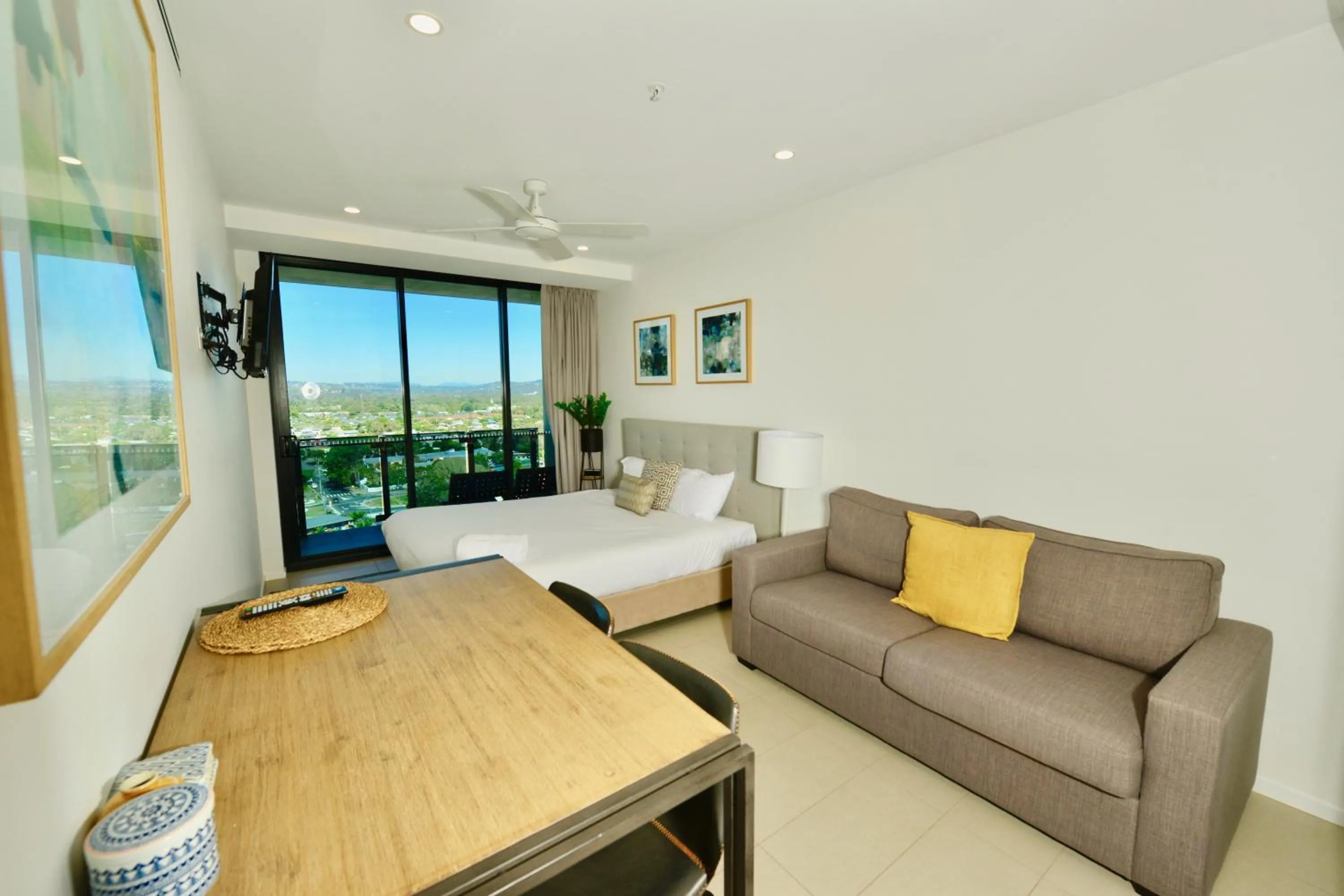 Bed in Iconic Kirra Beach Resort