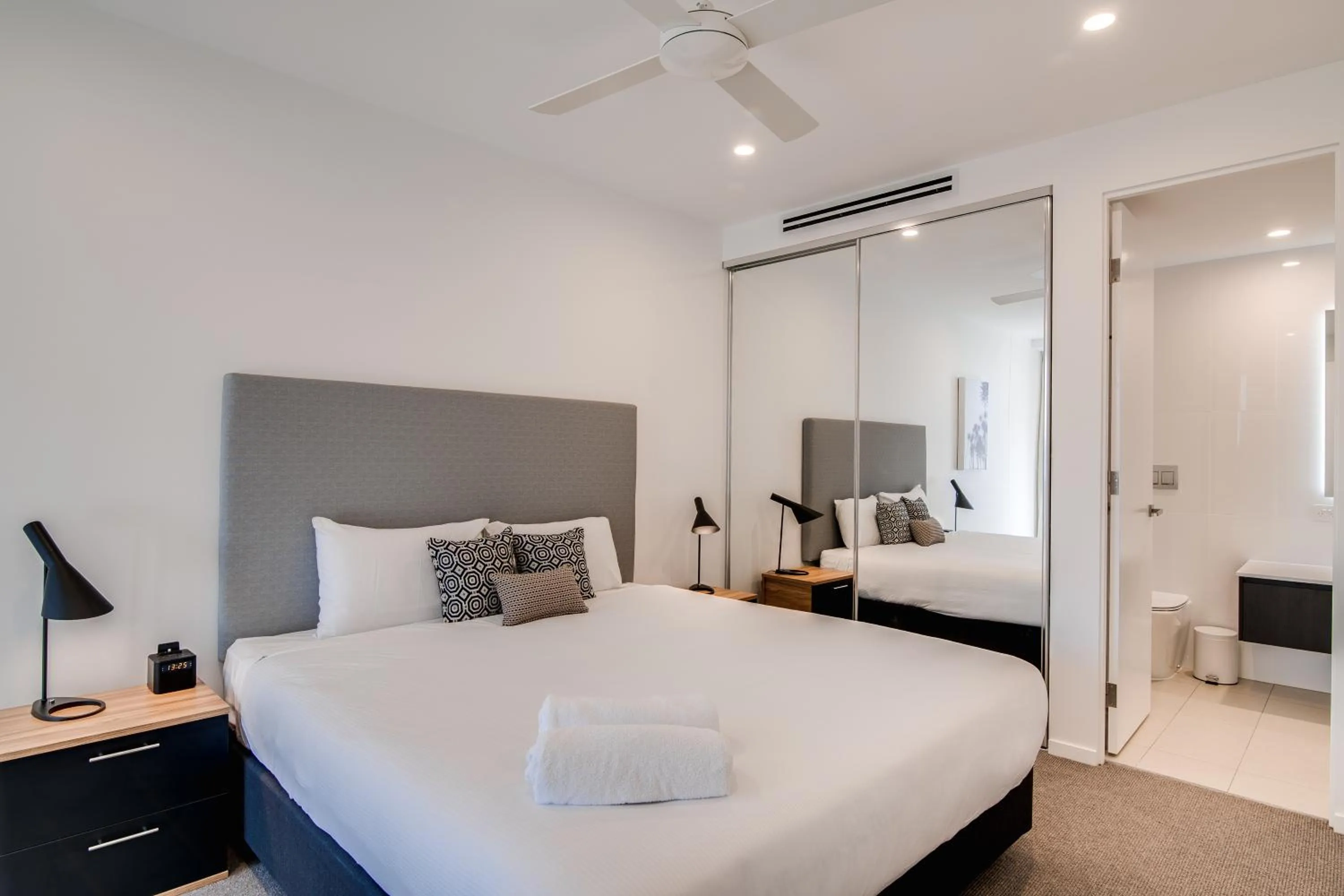 Bed in Iconic Kirra Beach Resort