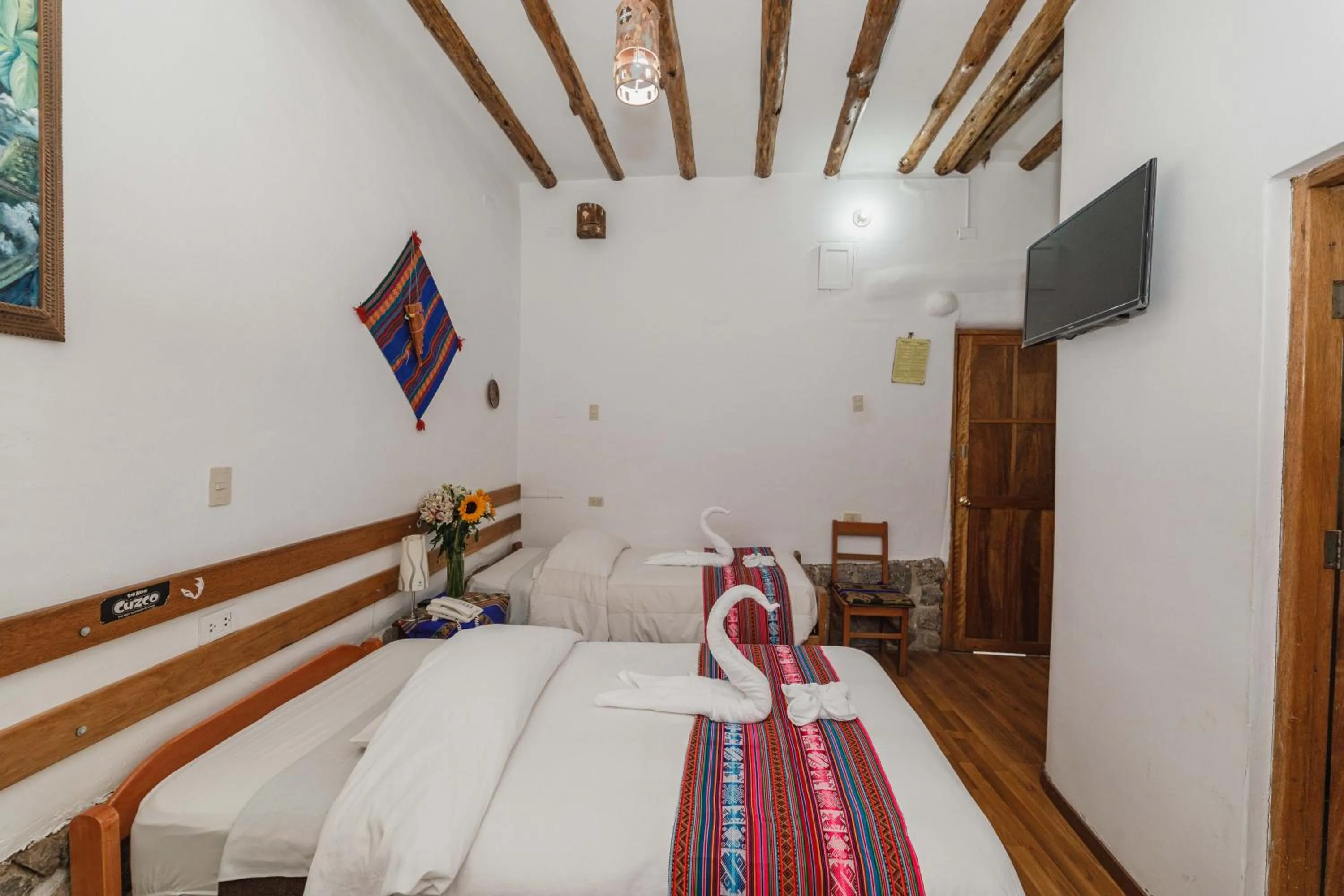 Bed in Hostal El Grial