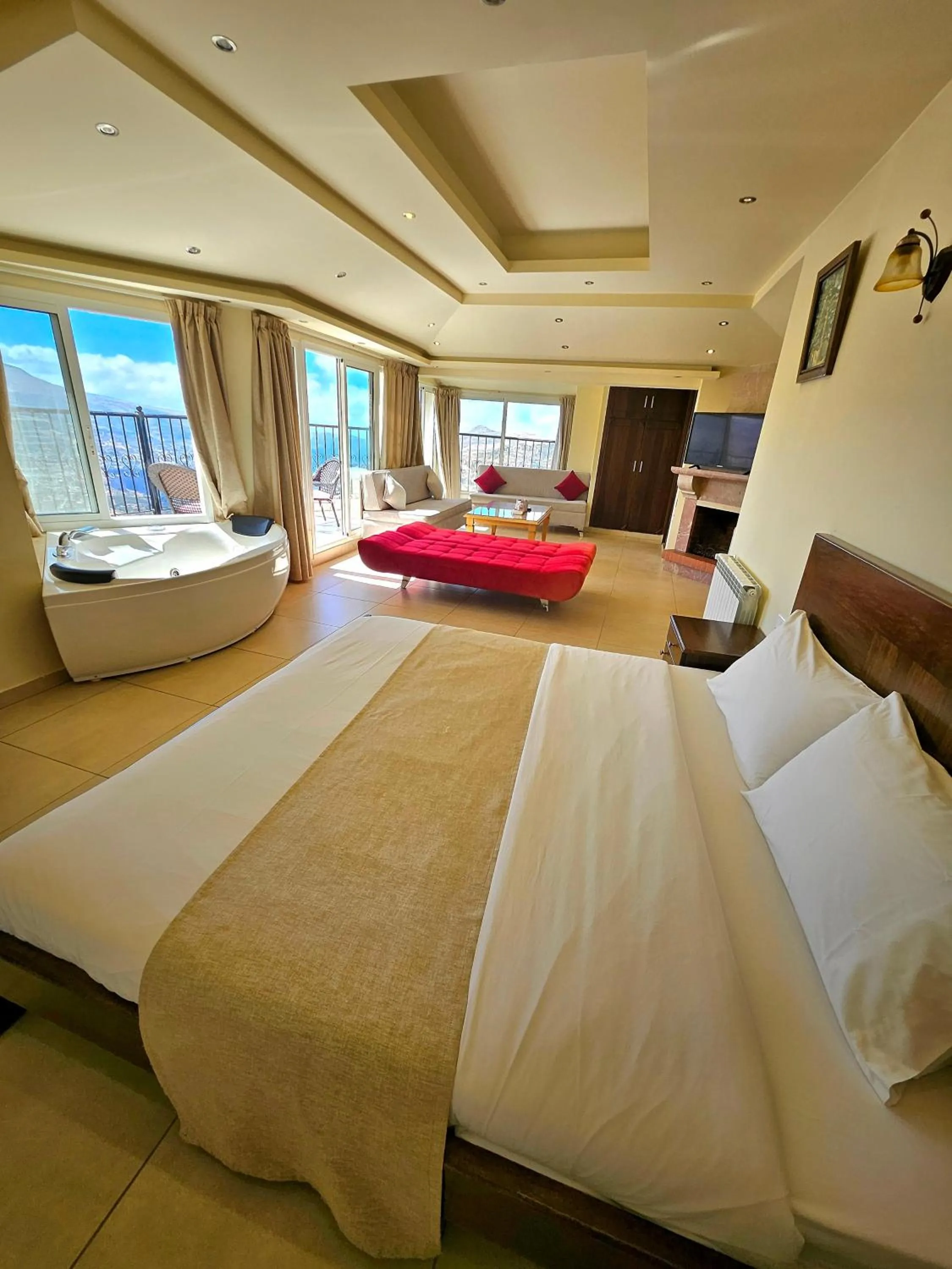 Bed in Hotel L'Aiglon