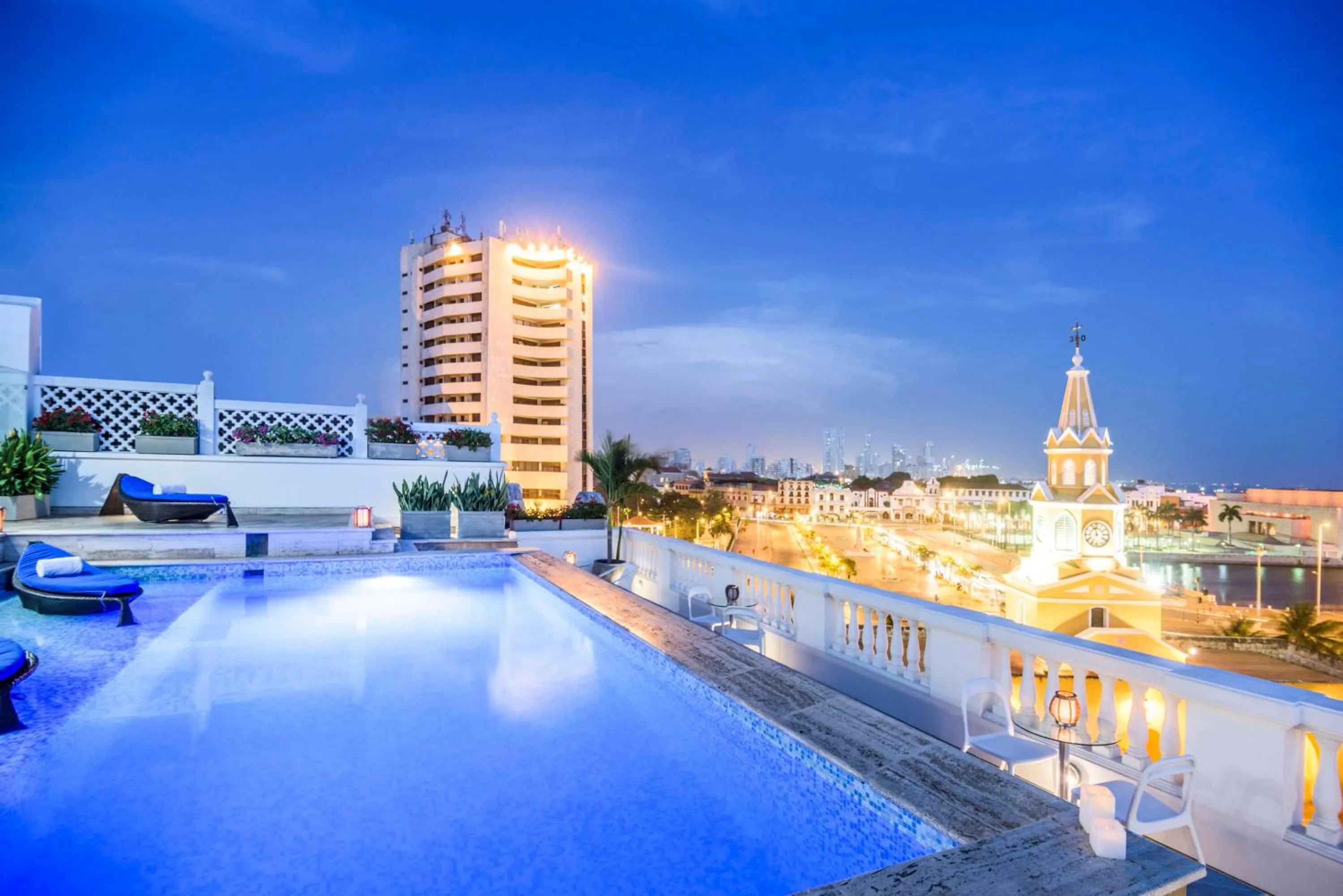Pool view in NH Royal Urban Cartagena