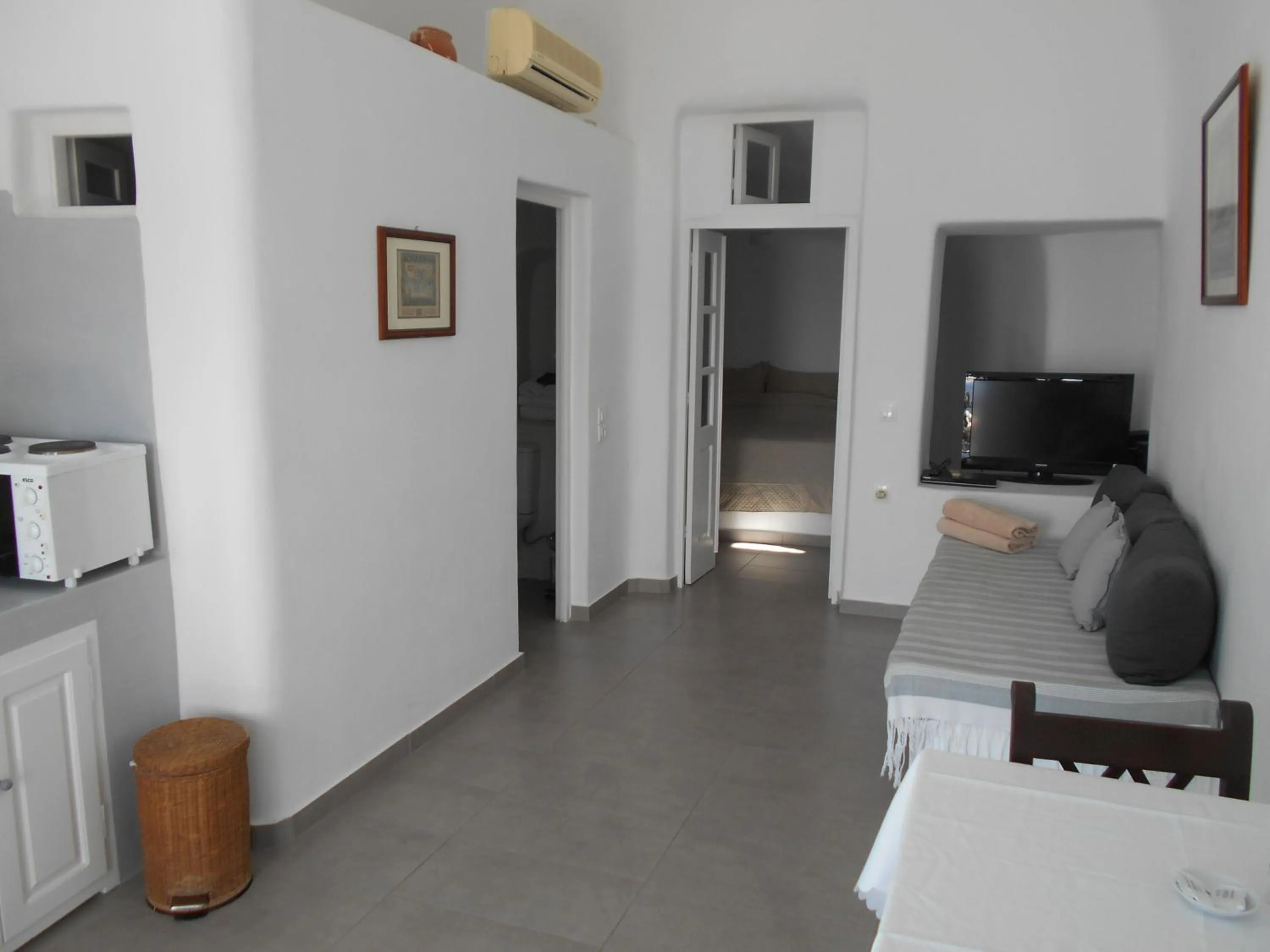 Seating area, Bed in Rimida Villas- Adults Only