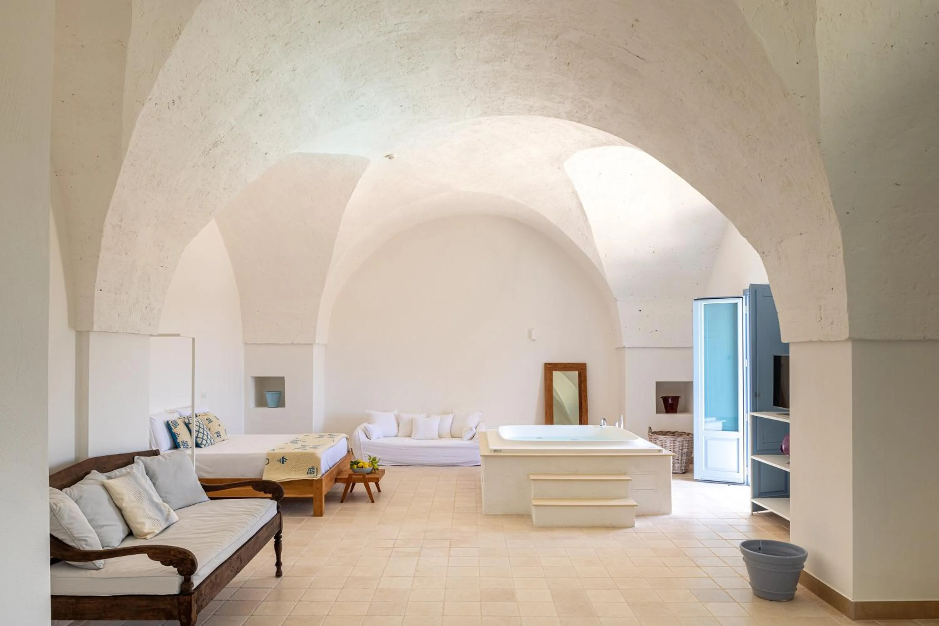 Bed in Masseria Malvindi