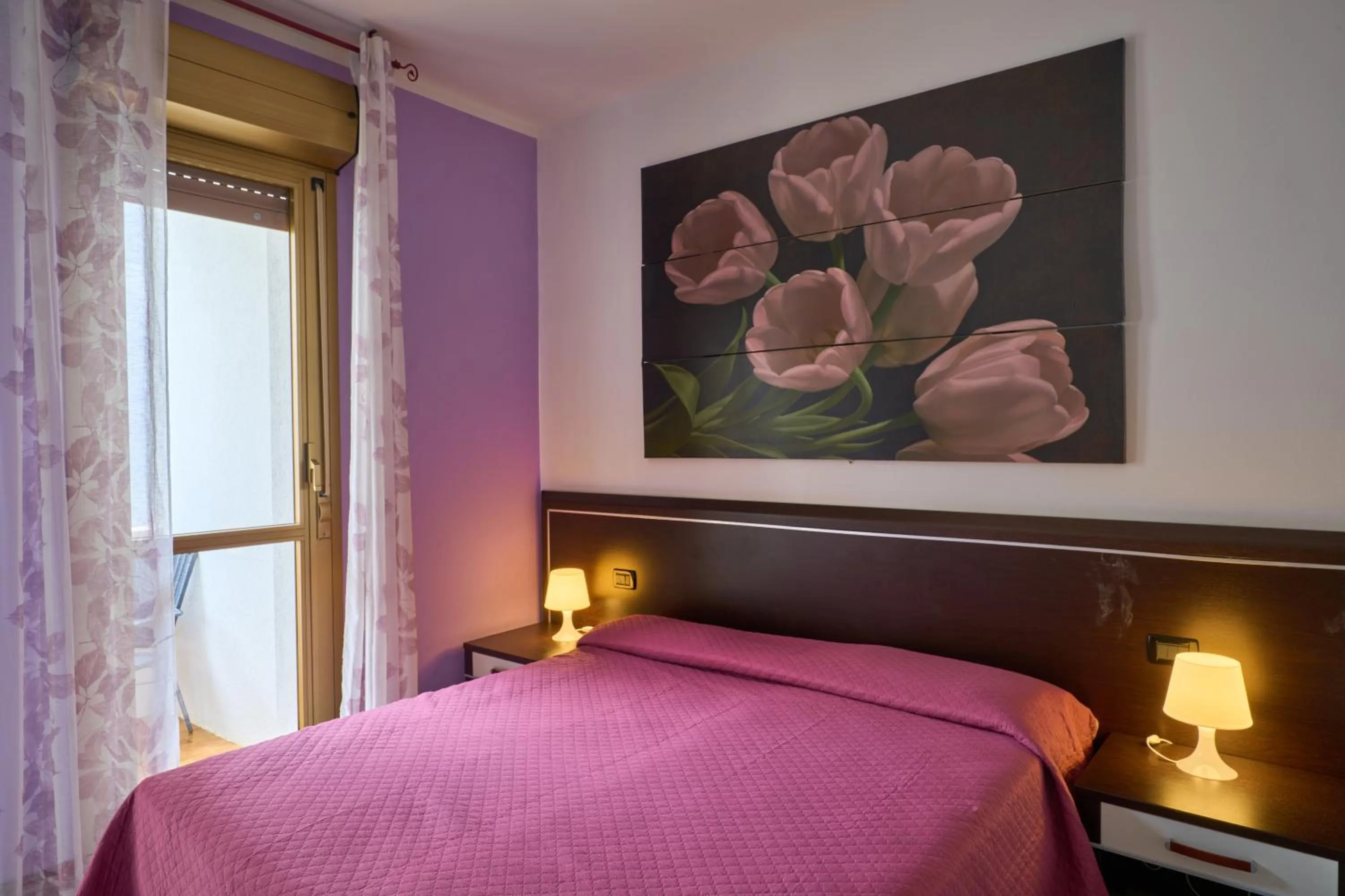 Bed in Hotel Villa Del Mar