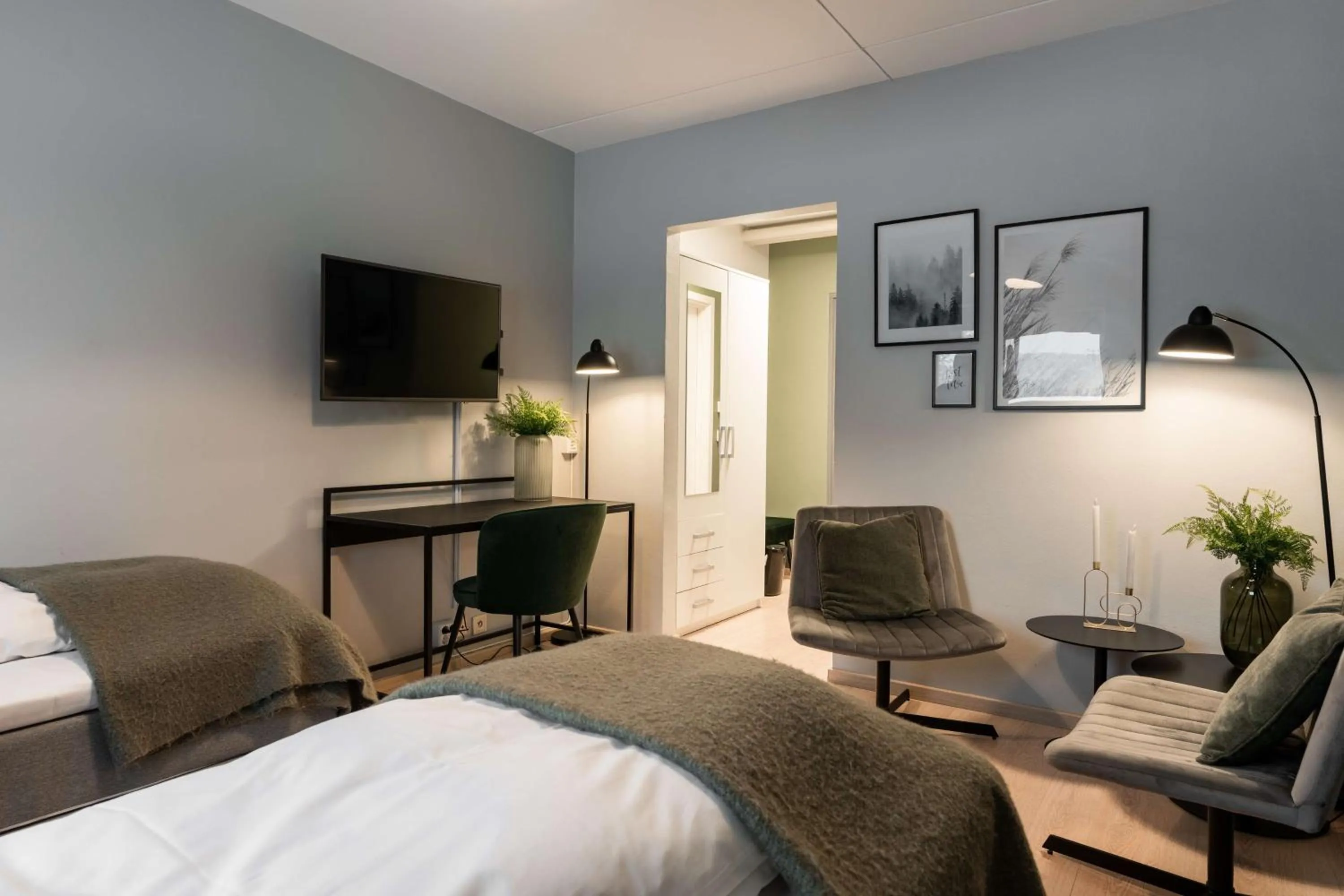 Bedroom, Bed in Olympiatoppen Sportshotel - Scandic Partner