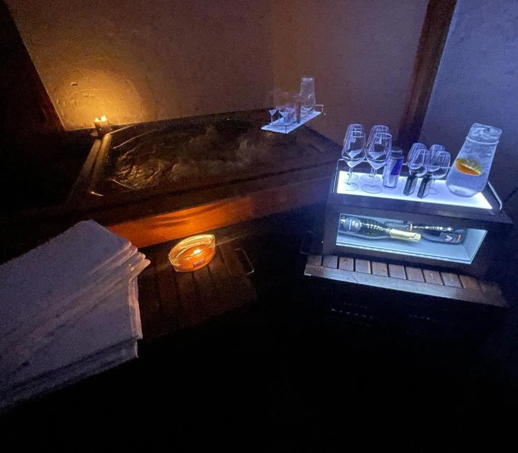 Spa and wellness centre/facilities, Bed in Hotel Oddech