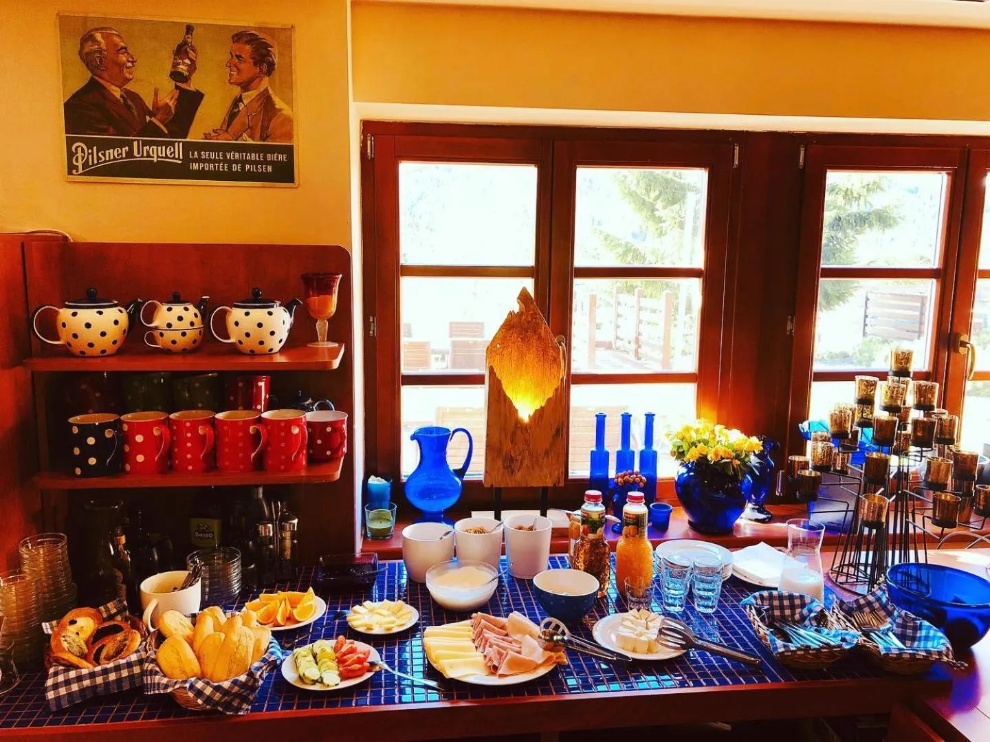 Buffet breakfast in Hotel Oddech